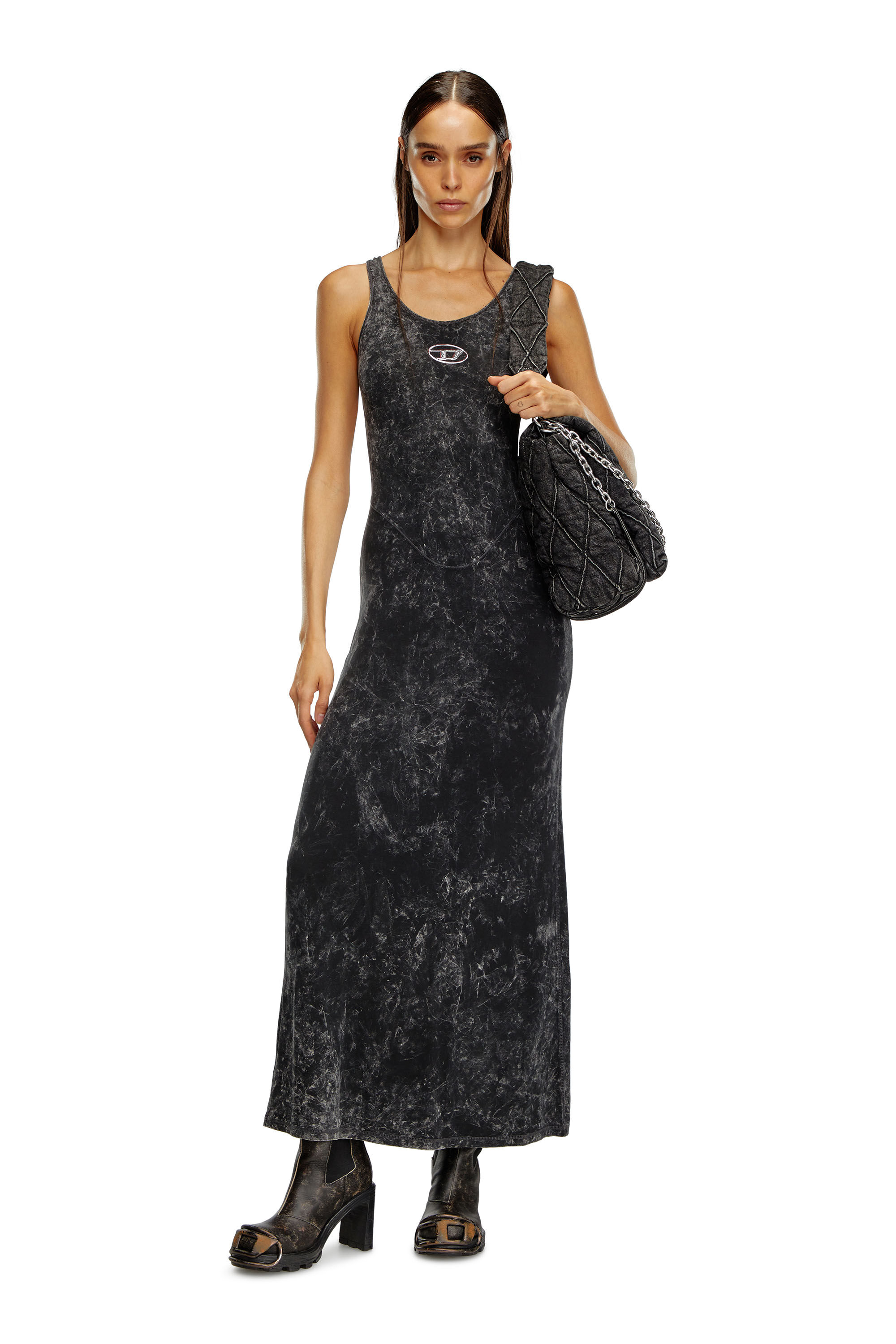 Stretch jersey maxi dress cheap
