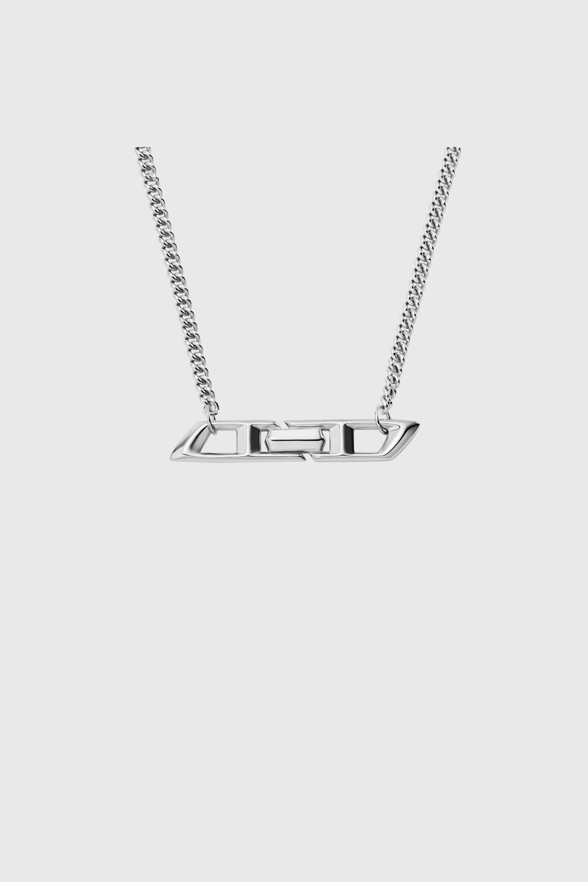 DIESEL ネックレス シルバー Dロゴ Women's Sterling Silver D Logo Necklace | Silver | Diesel {{Country}}