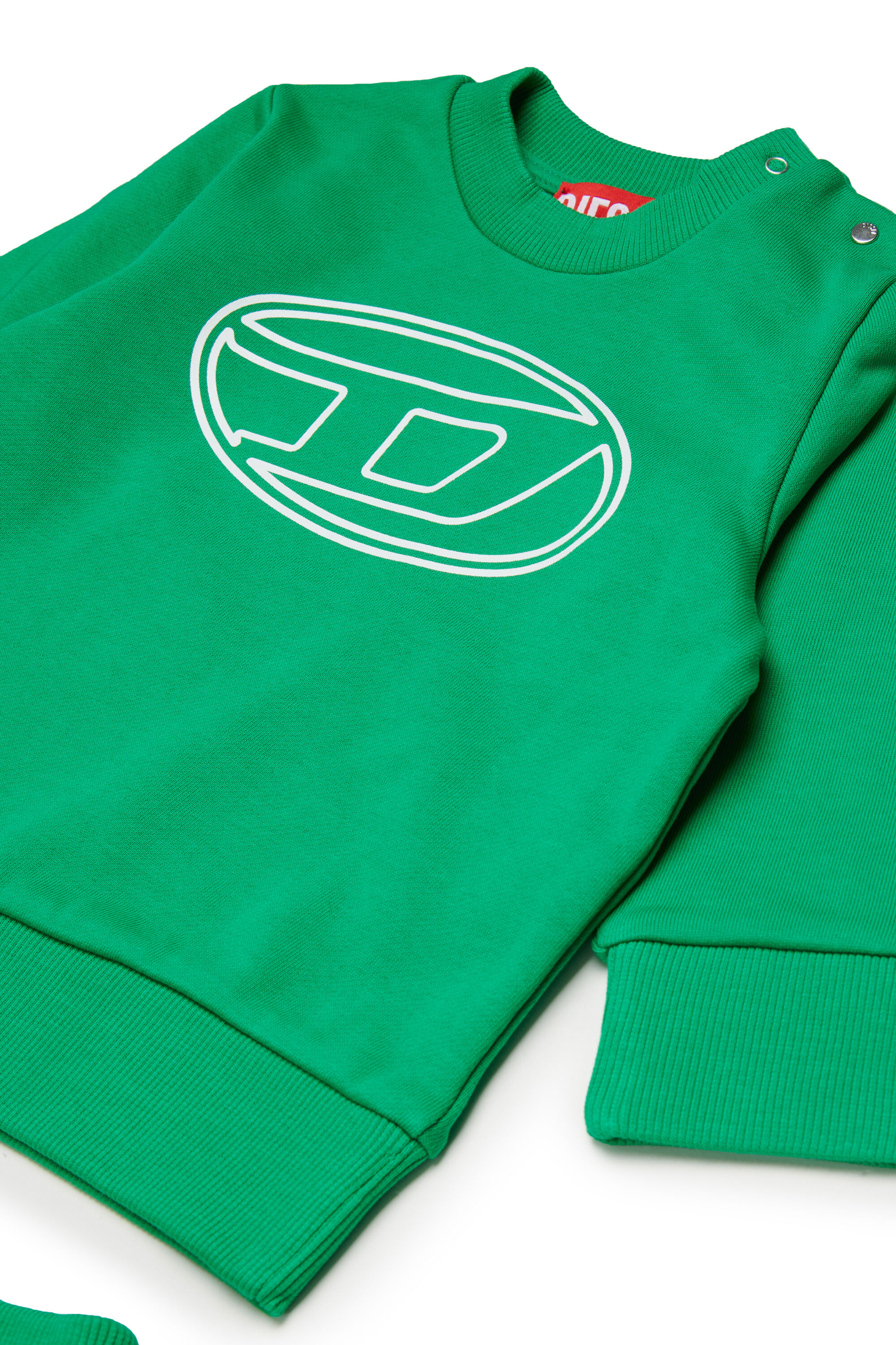 Diesel - STIMOTYB-SET, Unisex's Cotton jumpsuit with logo in Green - 3