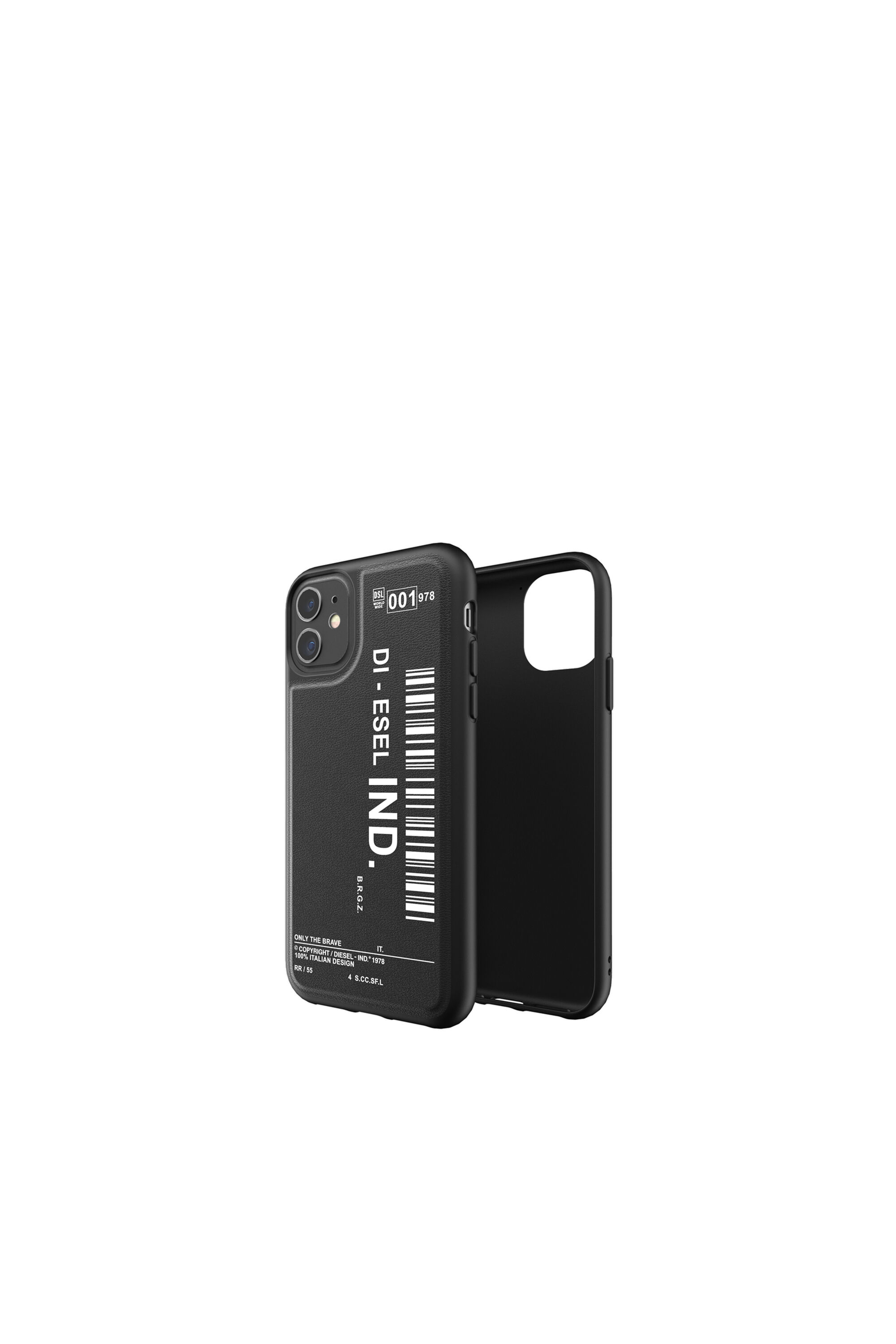 Diesel - 42103 STANDARD CASE, Unisex TPU moulded case for iPhone 11 in Black - Image 1