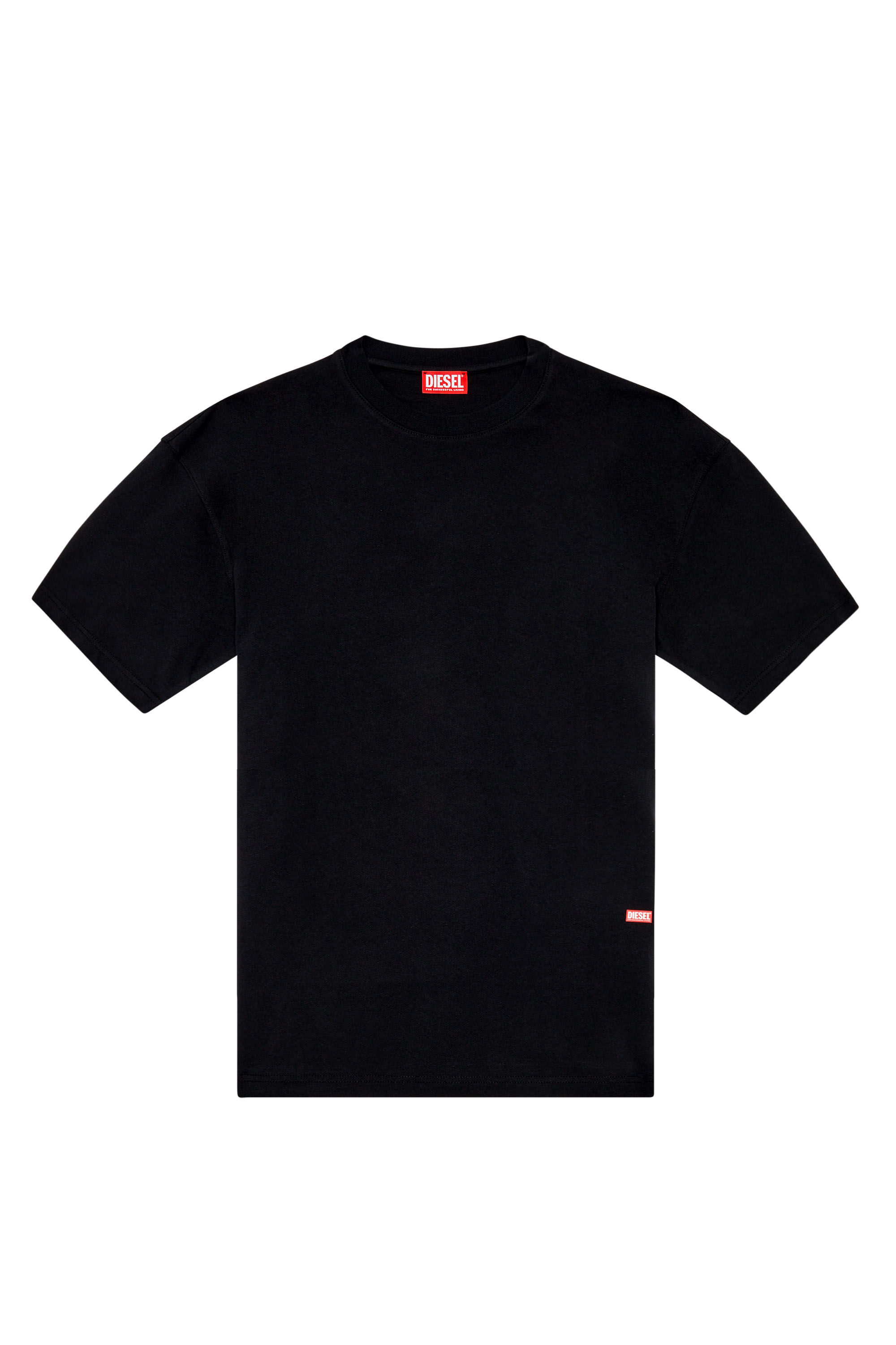 Men s T shirt with Oval D sighting print T WASH L10 Diesel