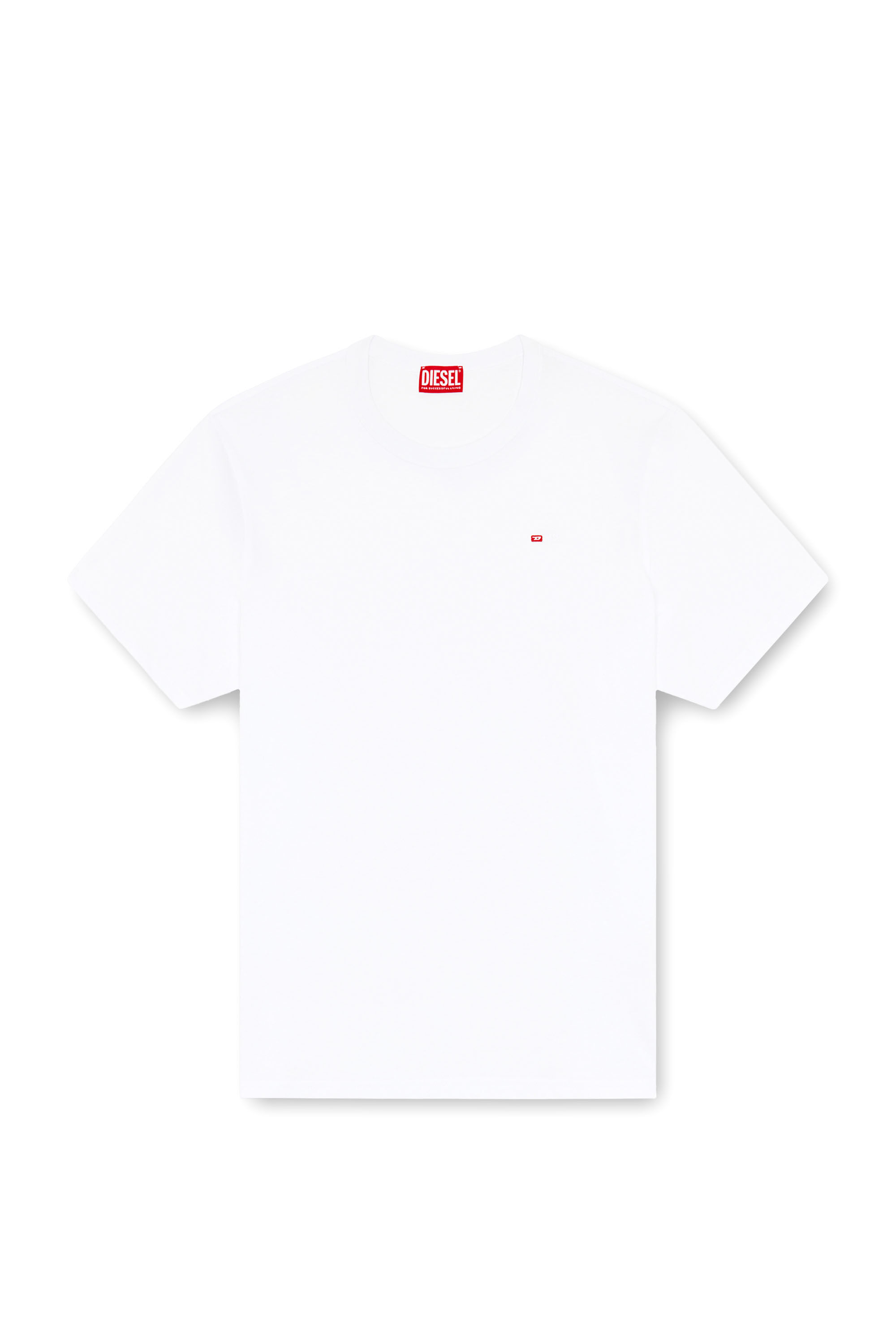 Women's T-shirt with micro-embroidered logo | Black | Diesel