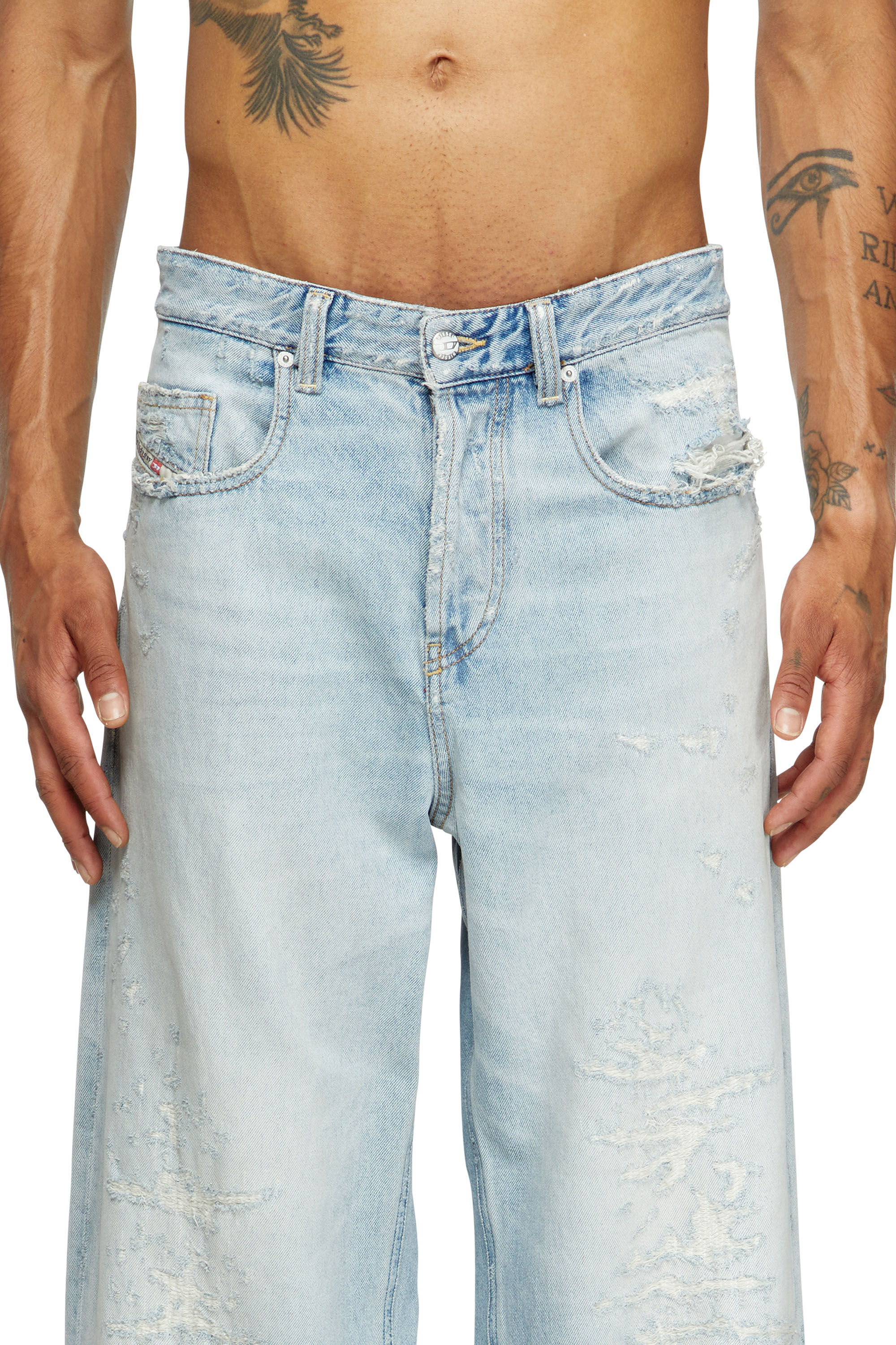 Men's Relaxed Jeans | Light Blue | Diesel 2001 D-Macro
