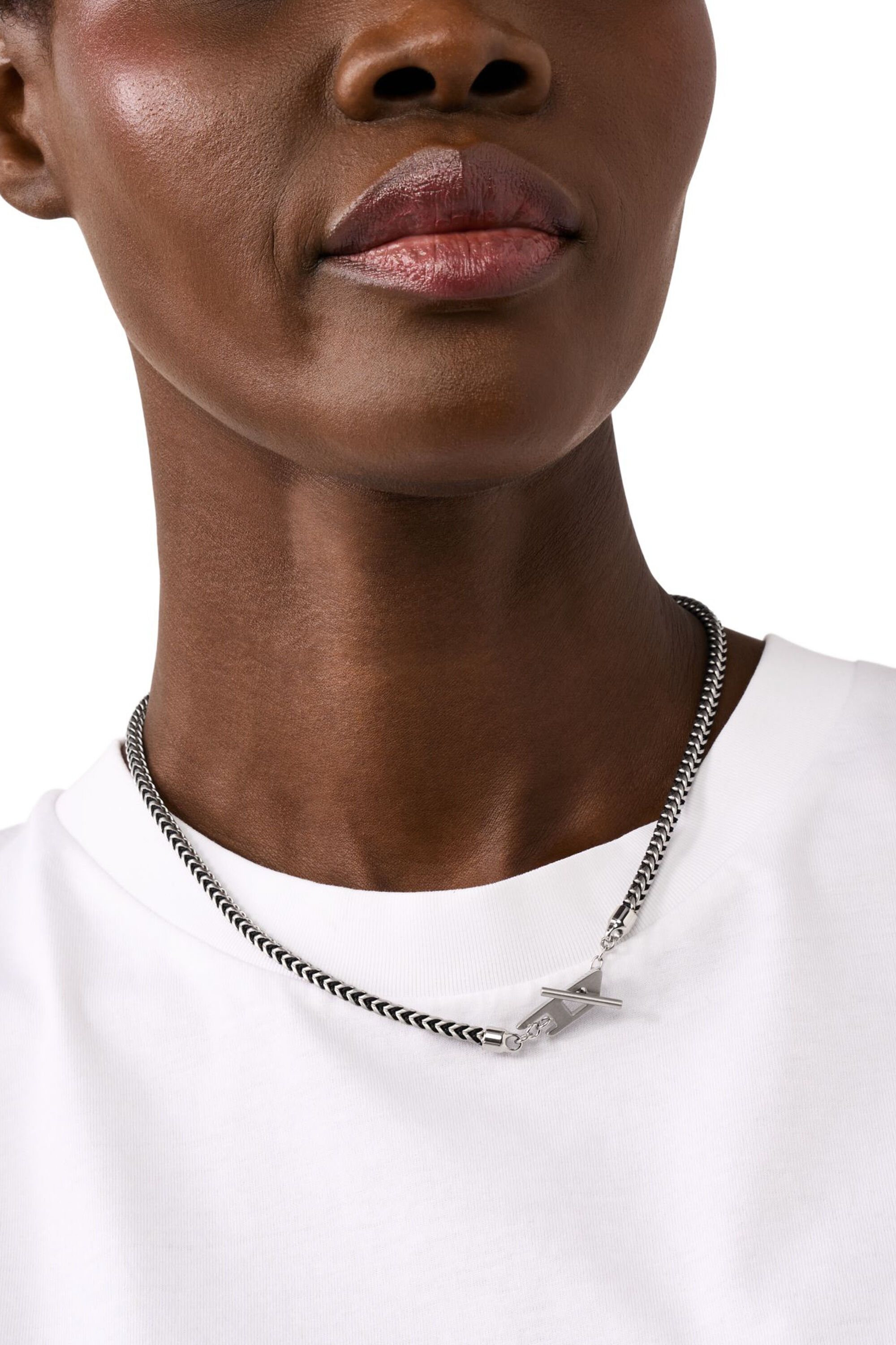 Women's Stainless Steel Chain Necklace | Silver | Diesel