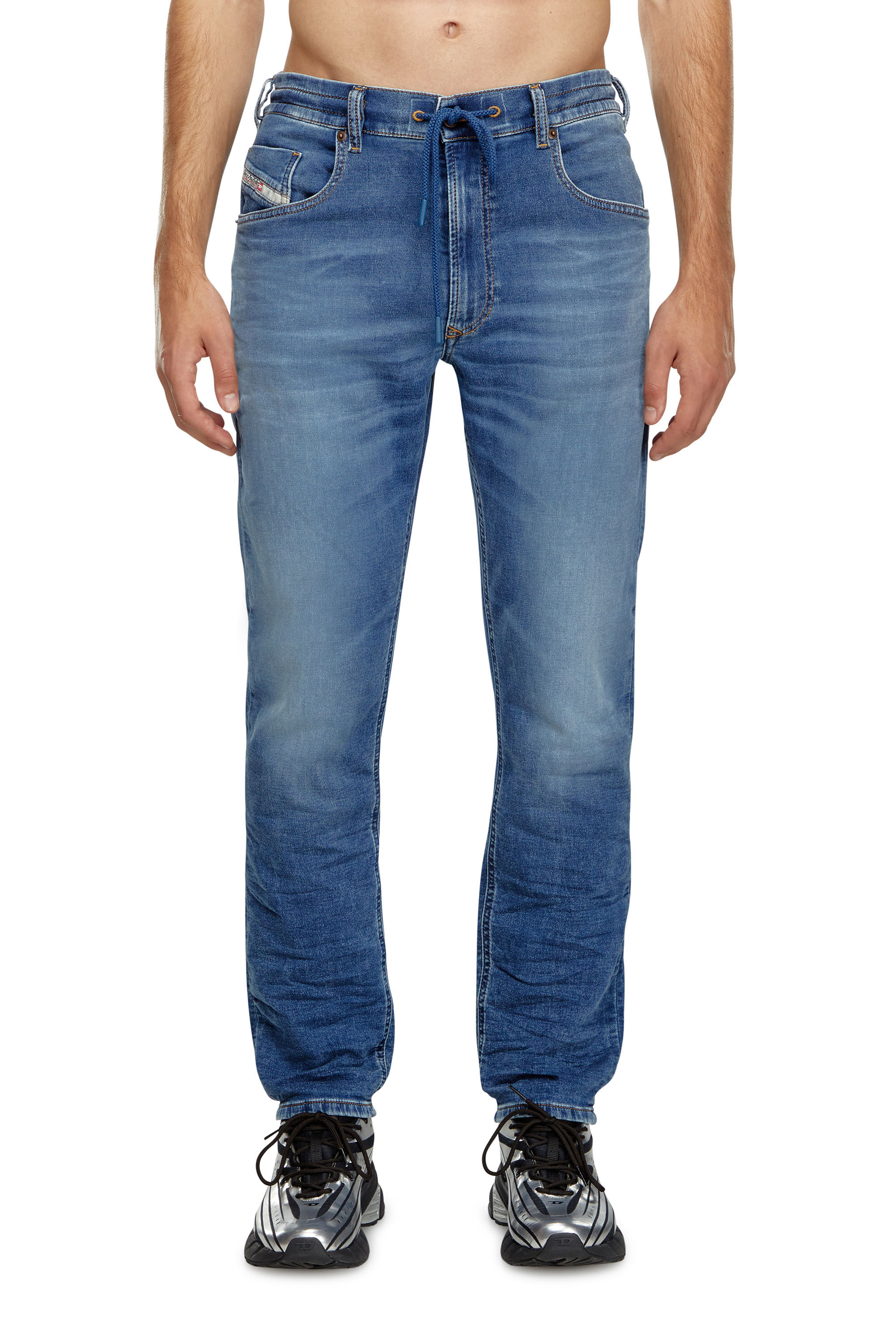 Diesel - Man's Regular 2030 D-Krooley Joggjeans® 068HY, Medium blue - 3