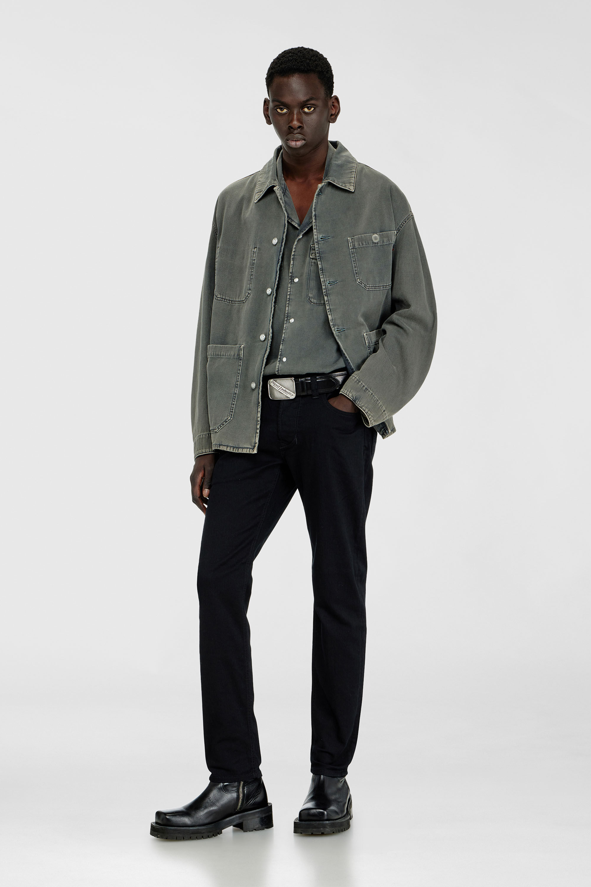 Larkee-Beex 0688H Men: Tapered Black/Dark grey Jeans | Diesel