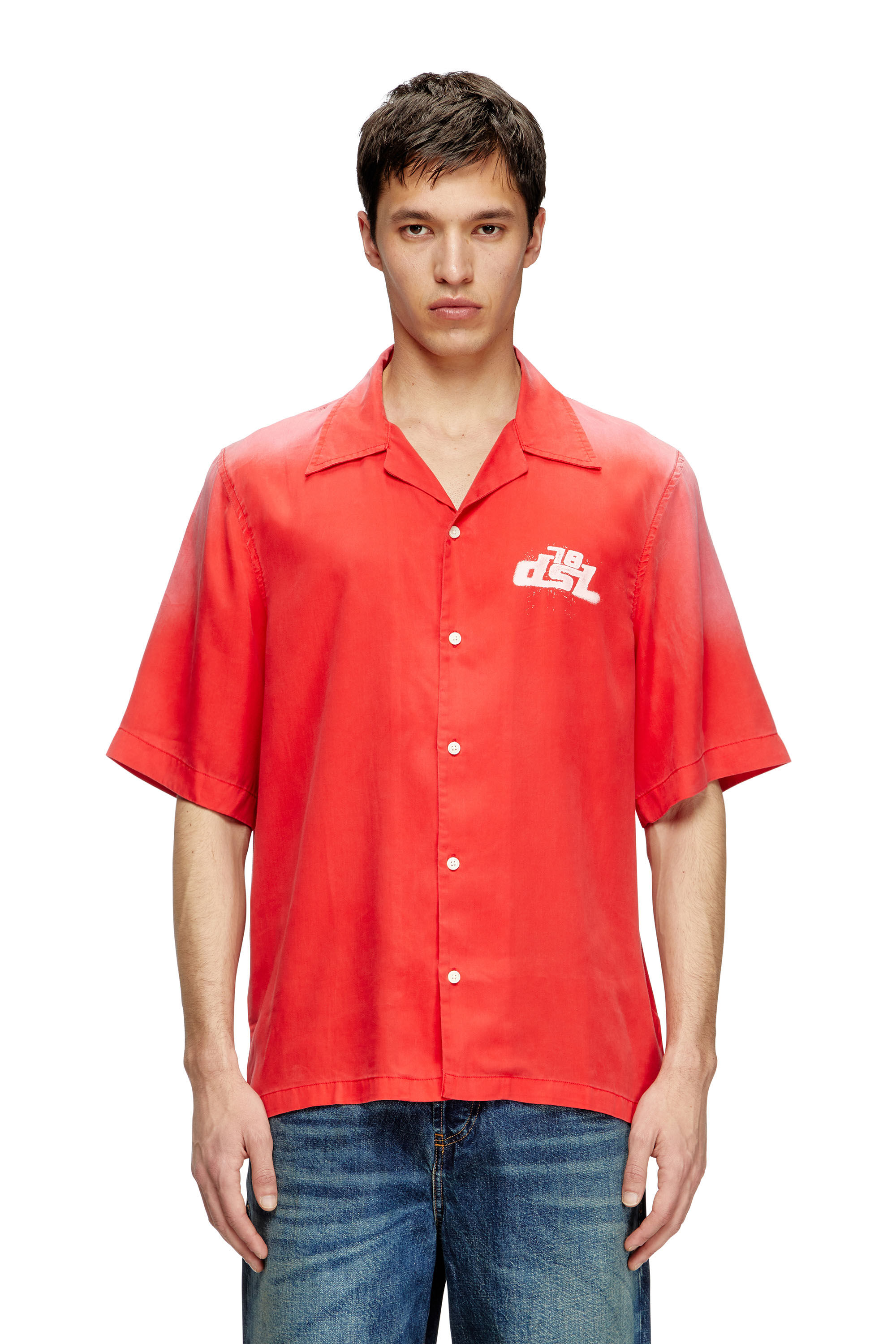 関税込【DIESEL】T Just SV short sleeve T-shirt★Red Diesel T Shirt Red Mens Diesel
