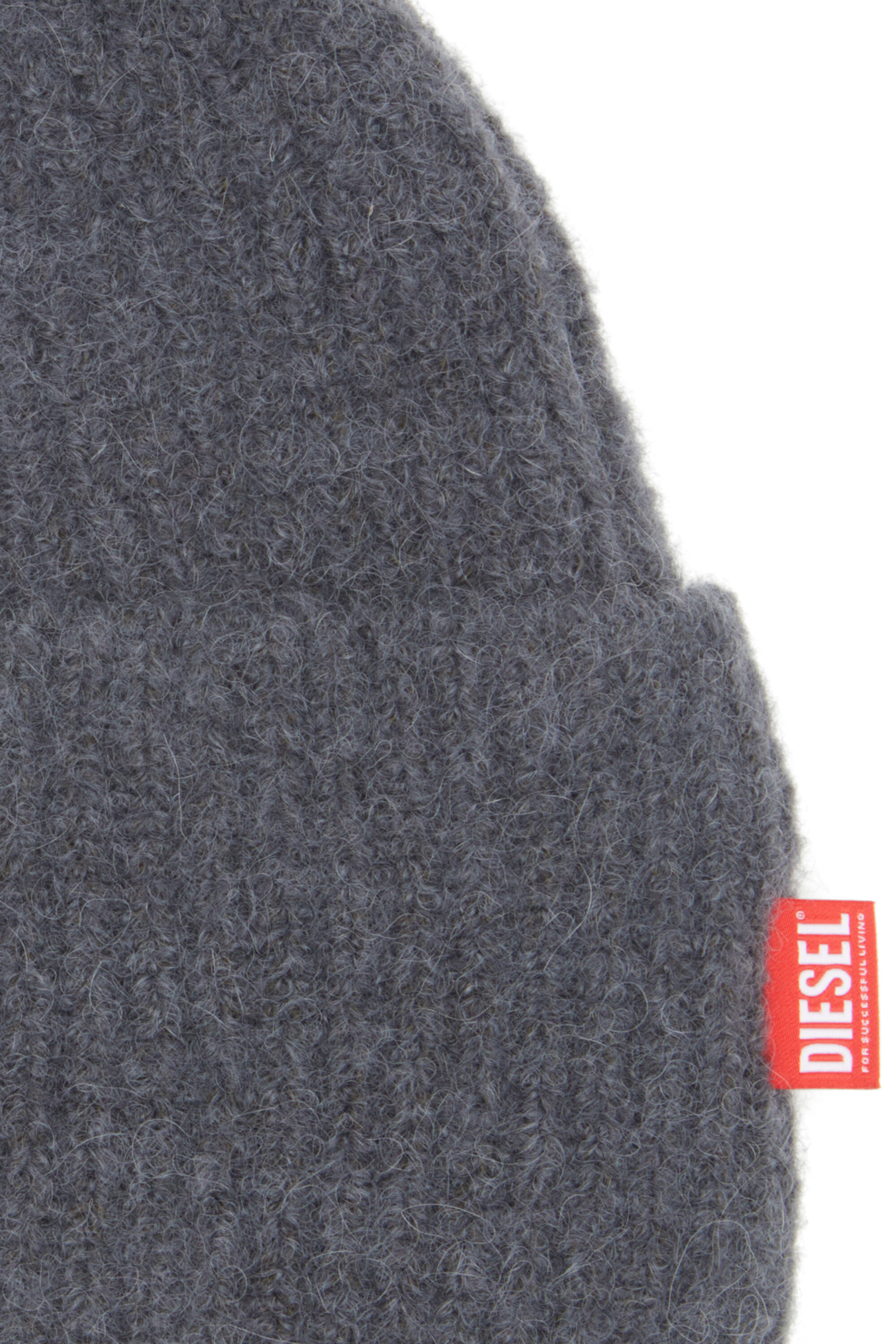 Women's Ribbed alpaca beanie | Grey | Diesel