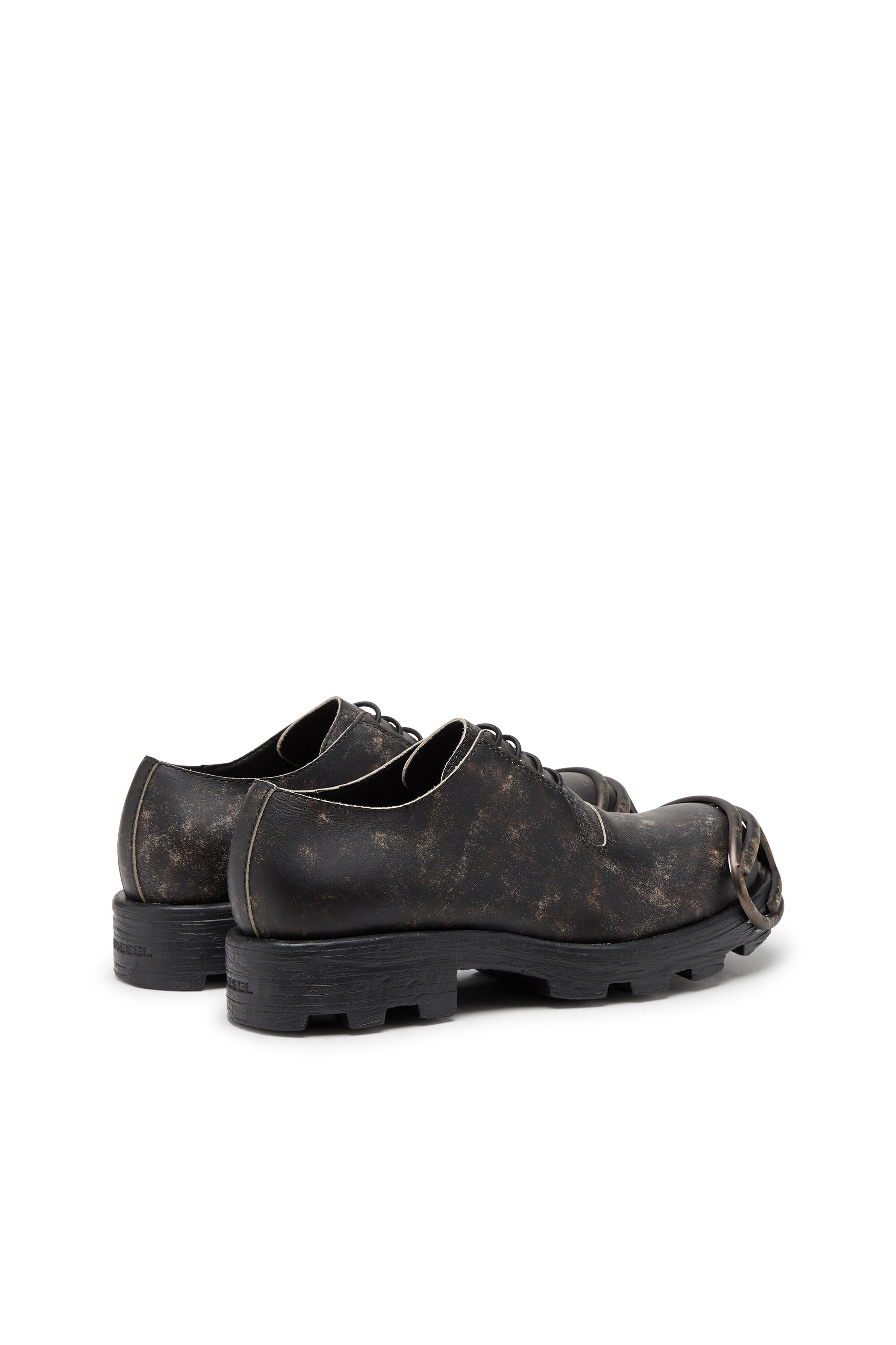 送料無料 いくらから treated in shoes D-Hammer-Derby Men's leather Diesel | Brown | 靴