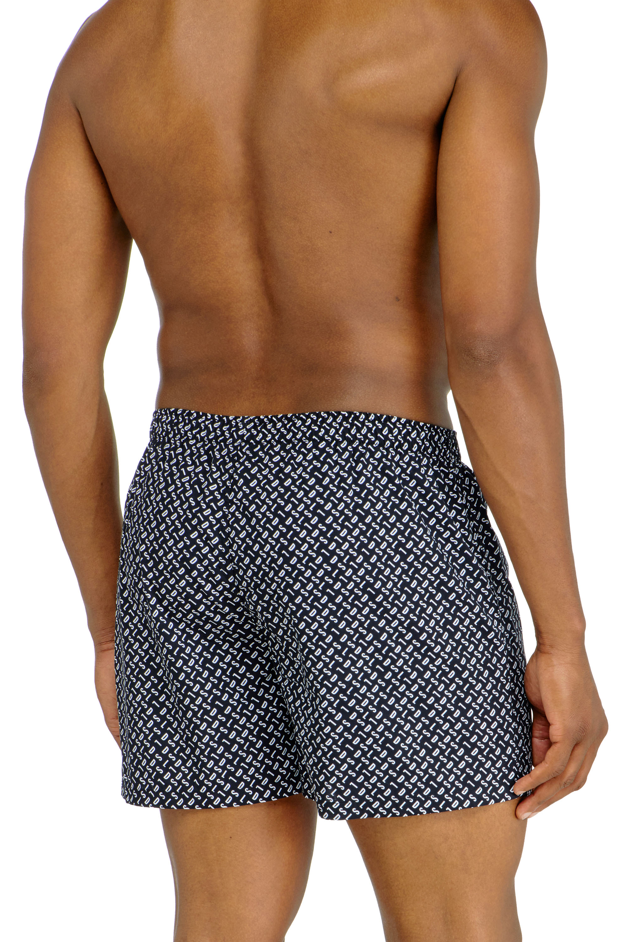 Diesel - RYAN-D-CORE-3PACK, Man's Three-pack cotton boxers solid and all-over DSL print in Multicolor - 3