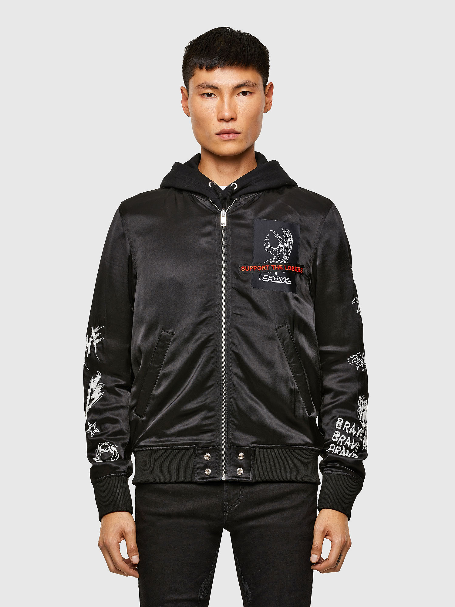 J-SMOKED, Black Diesel - J-SMOKED, Black - Jackets - Image 1
