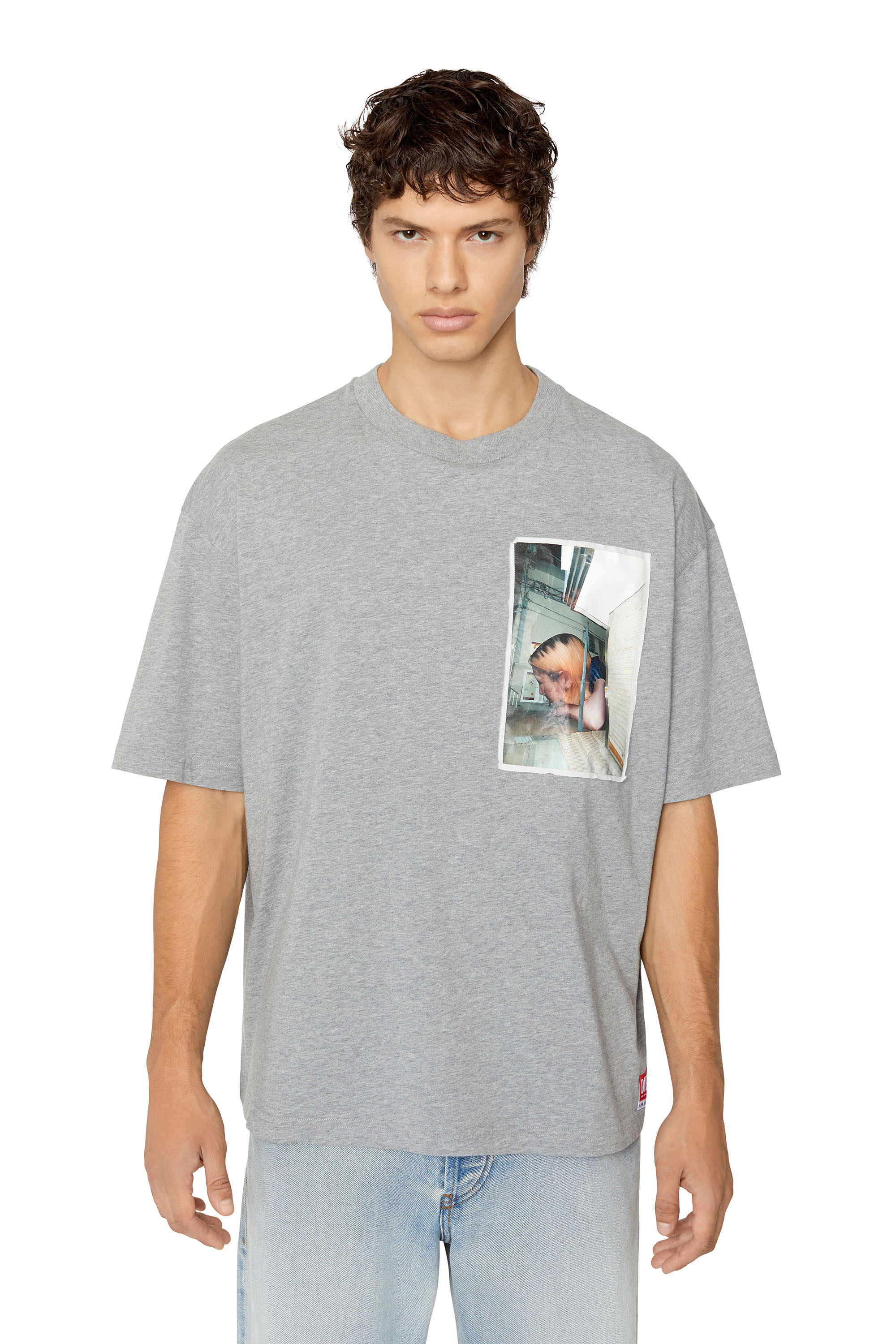 Femme Vêtements Tops T-shirts T-shirt avec col à logo DIESEL 