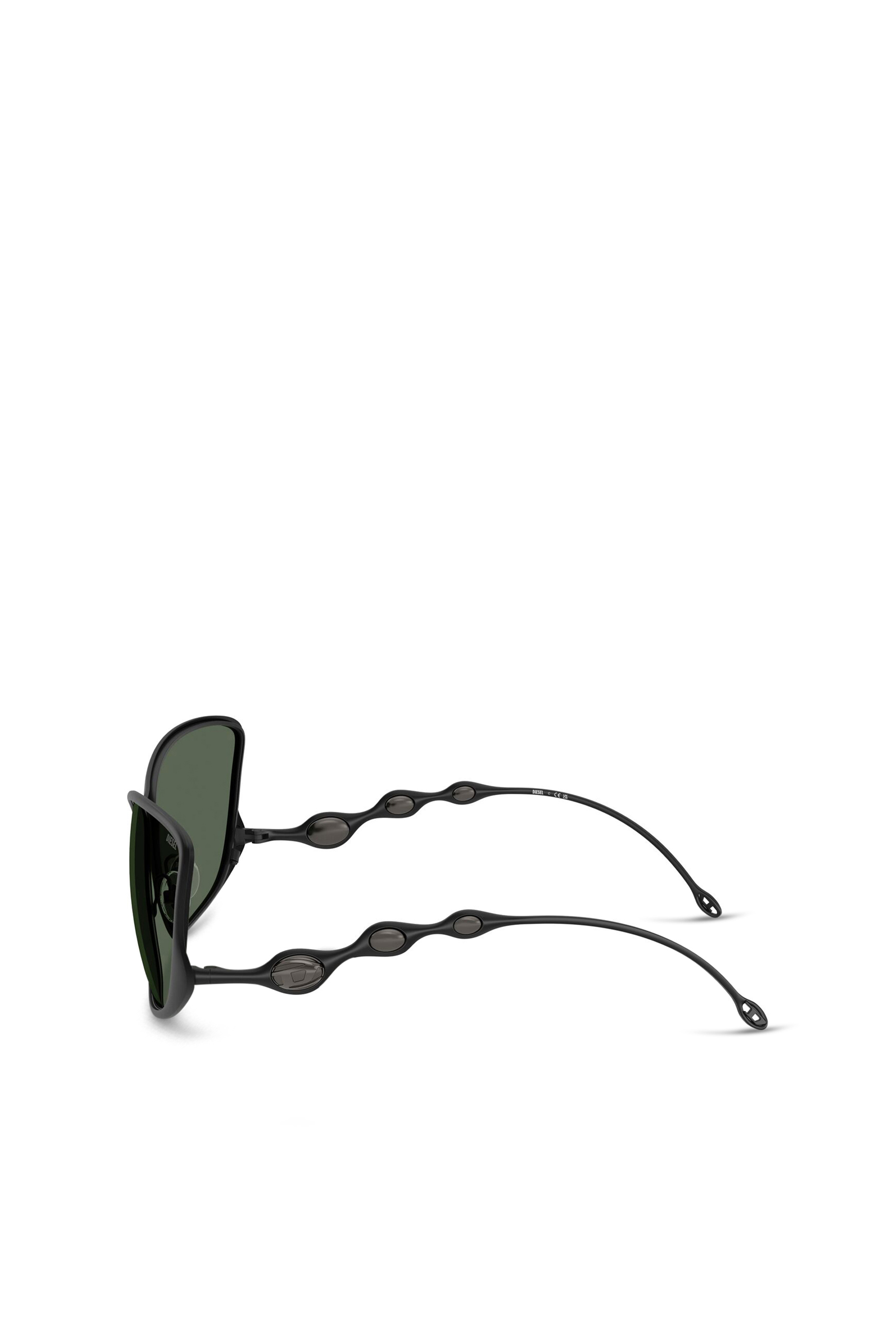 Diesel - 0DL1013, Unisex's Rectangle sunglasses in Dark Green - 2