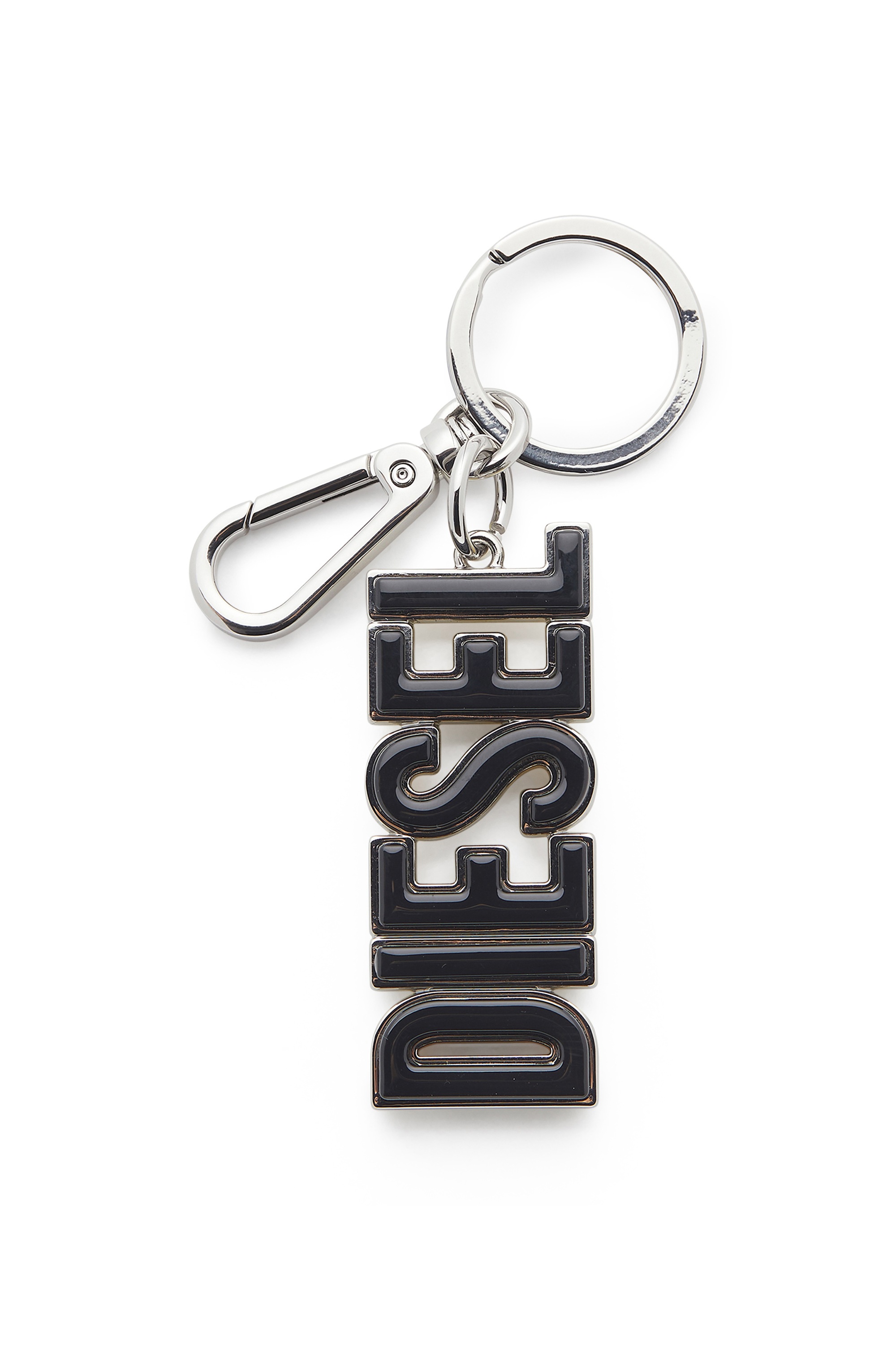 Diesel - DSL 3D KEY RING, Man's Metal and resin DIESEL keyring in Black/Yellow - 1