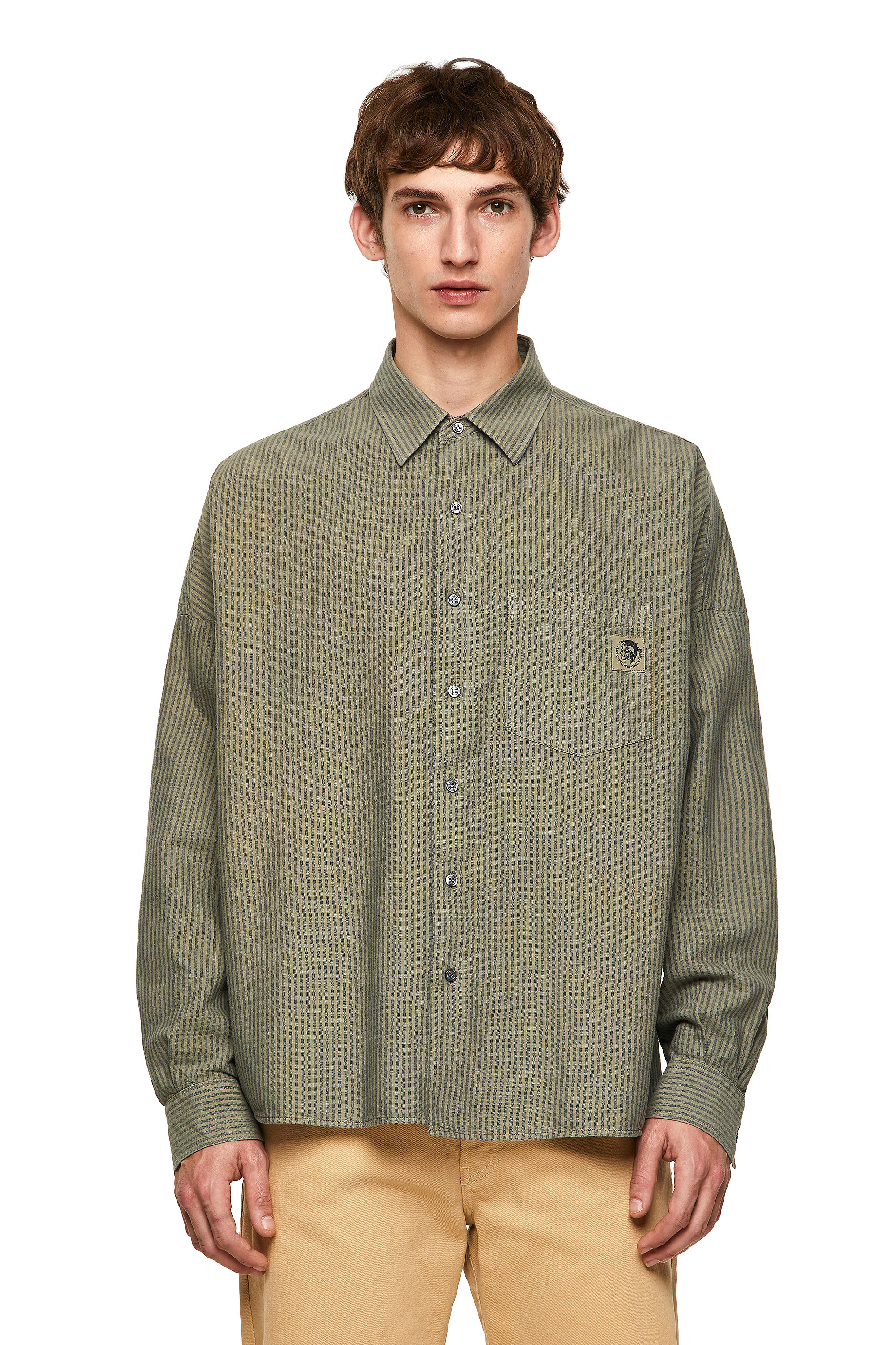 S-LOOMY-B, Military Green Diesel - S-LOOMY-B, Military Green - Shirts - Image 1