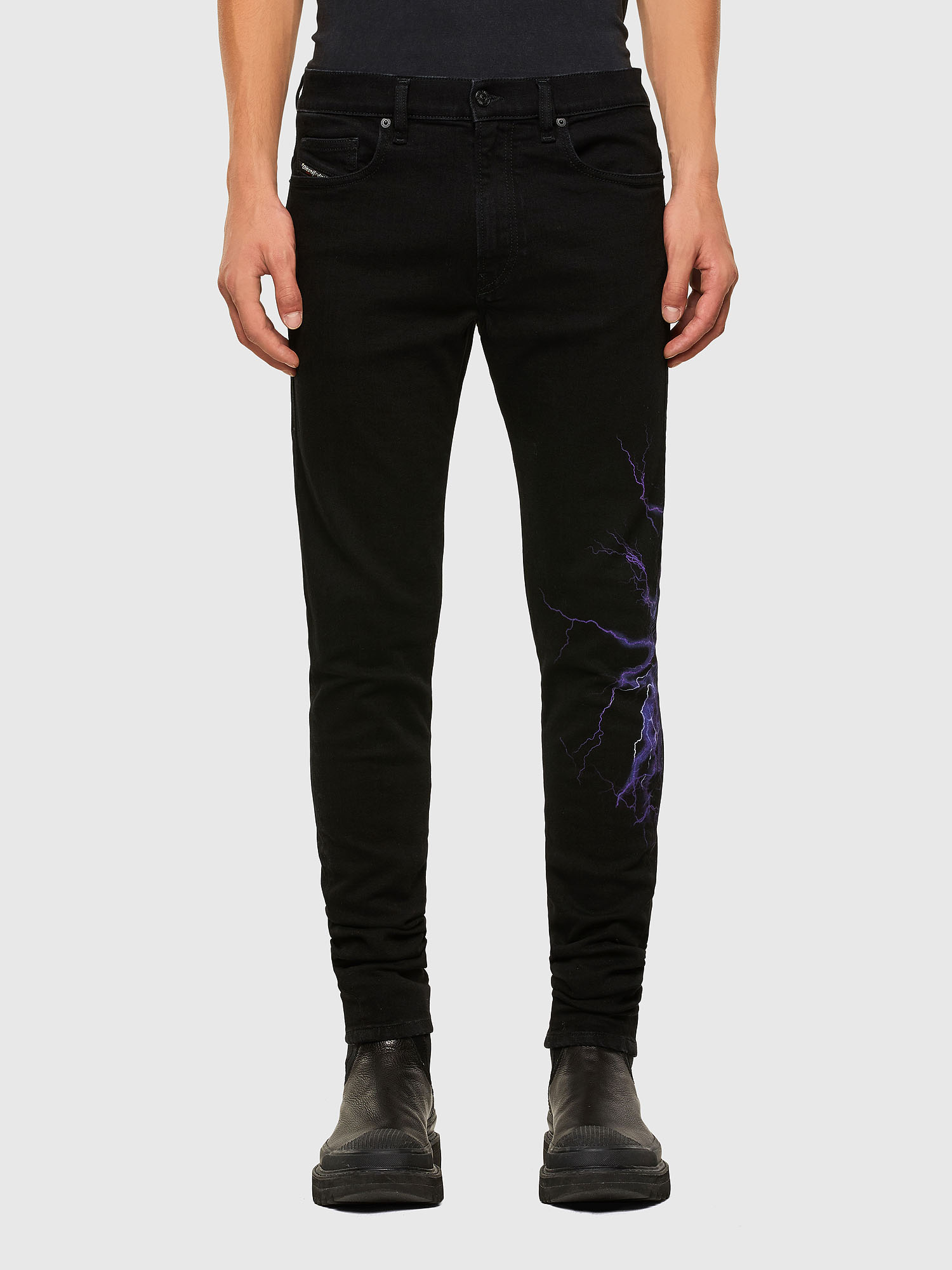 D-Amny 009KR, Black/Dark grey Diesel - D-Amny 009KR, Black/Dark grey - Jeans - Image 1