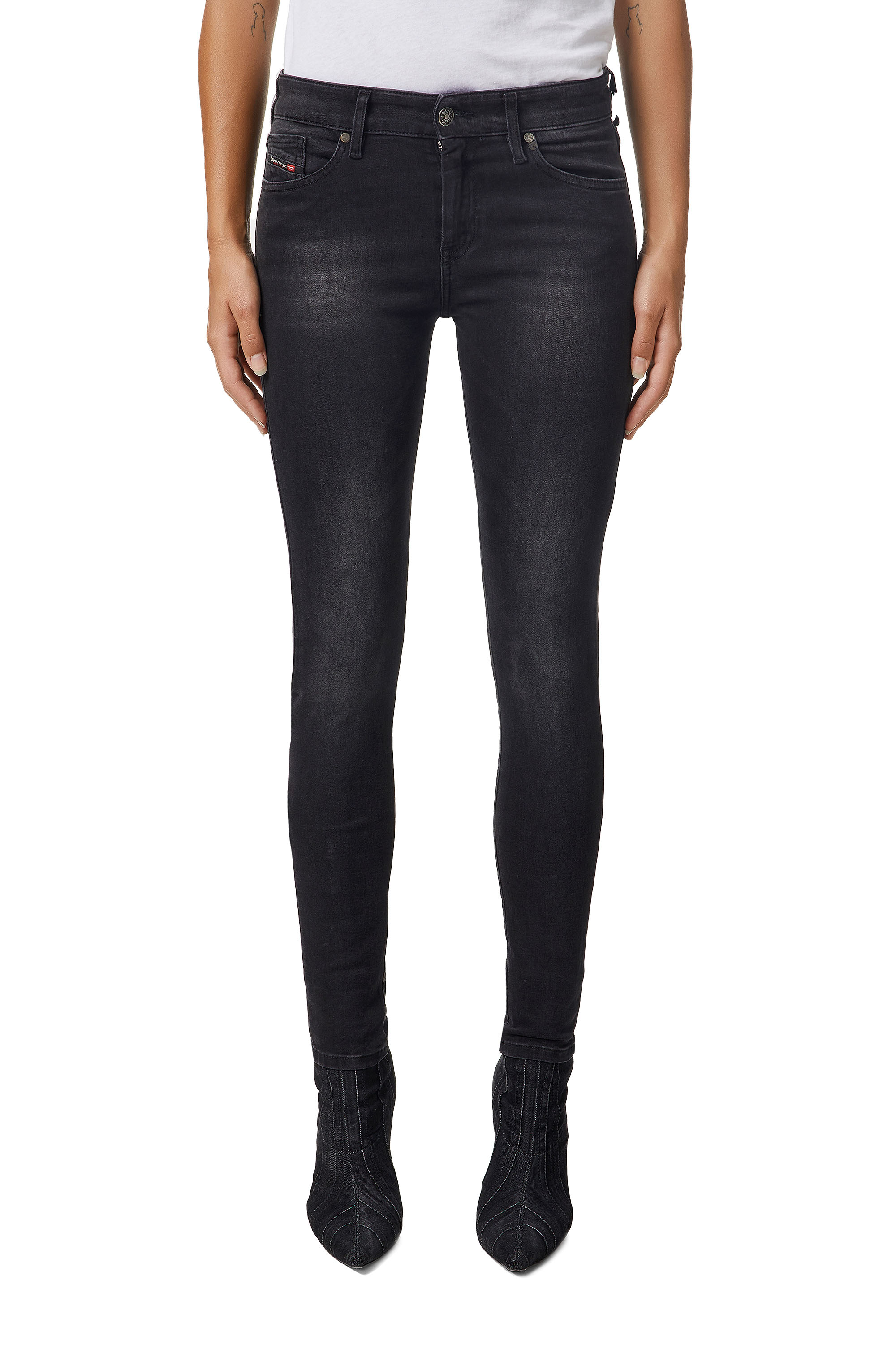 Slandy 069JW, Black/Dark grey Diesel - Slandy 069JW, Black/Dark grey - Jeans - Image 1
