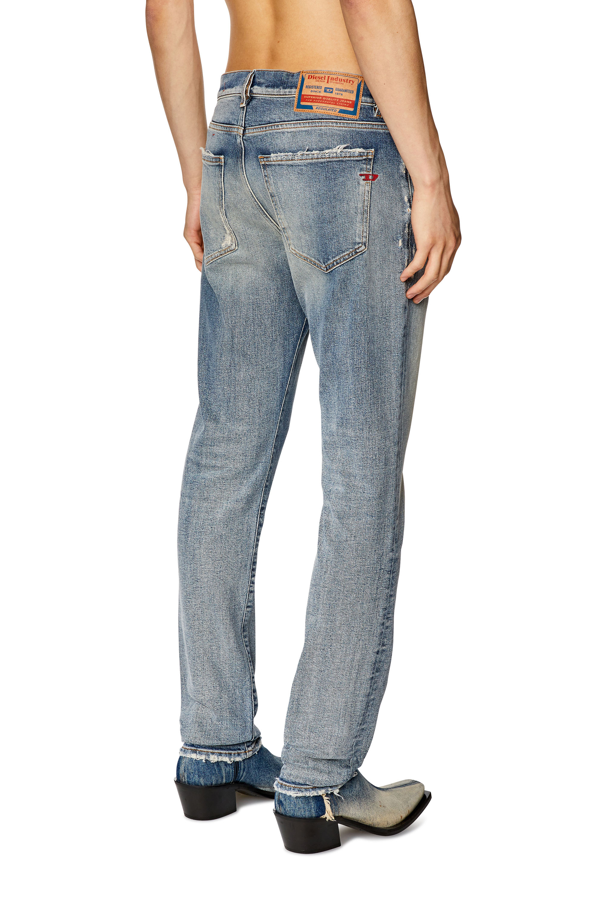 Diesel - Slim Jeans 2019 D-Strukt 007Q3, Light Blue - Image 3