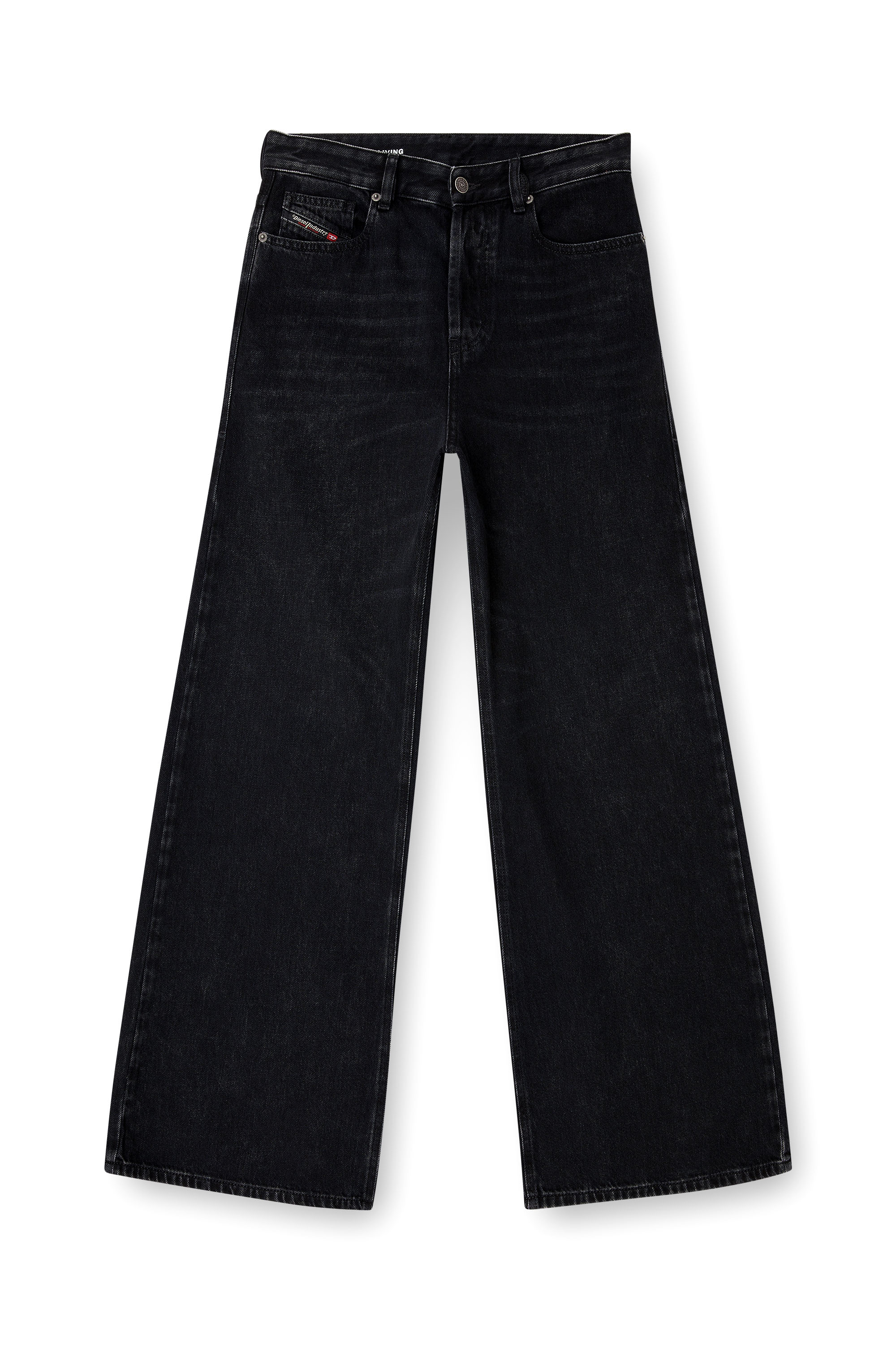Women's Relaxed Jeans | Black/Dark grey | Diesel 1996 D-Sire