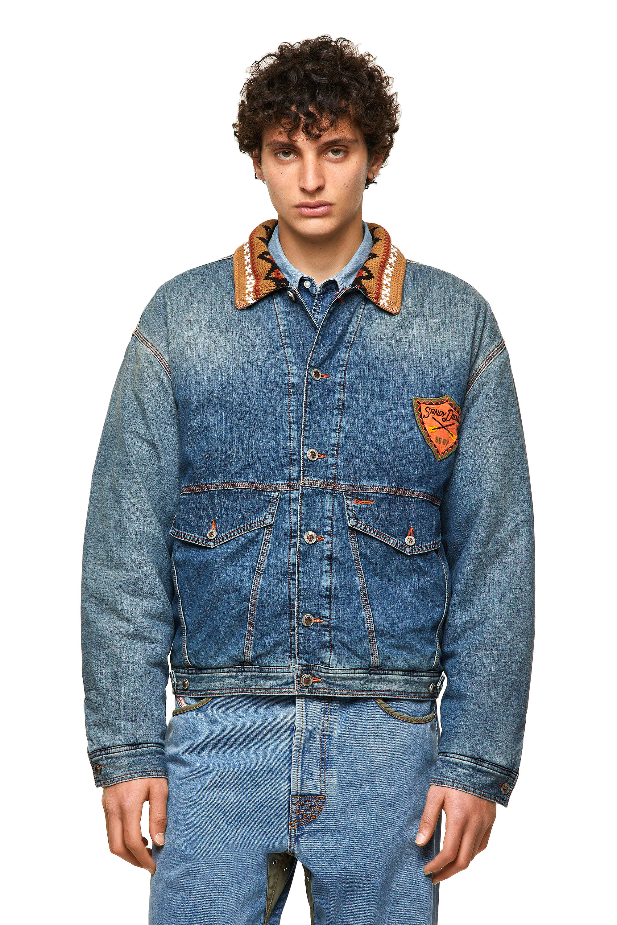 DxD-J3, Light Blue Diesel - DxD-J3, Light Blue - Denim Jackets - Image 1