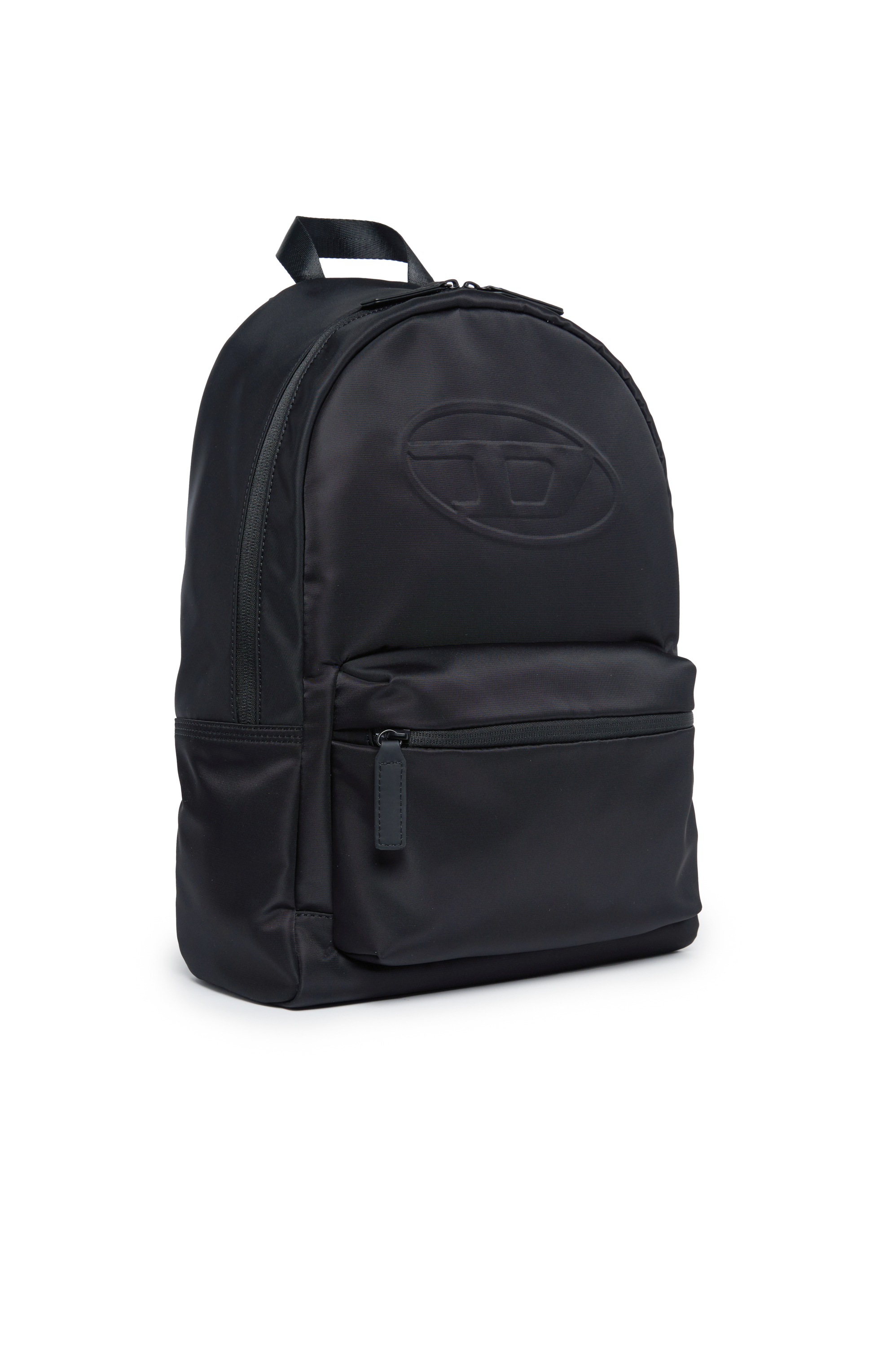 Diesel - WOVAL, Unisex's Nylon backpack with embossed Oval D in Black - 3