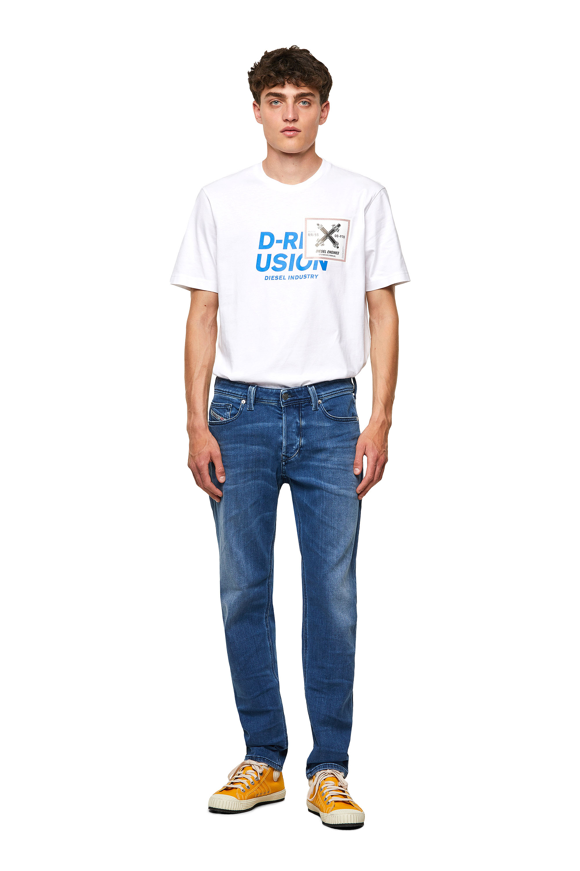 Diesel - Larkee-Beex 0097X Tapered Jeans, Medium blue - Image 5