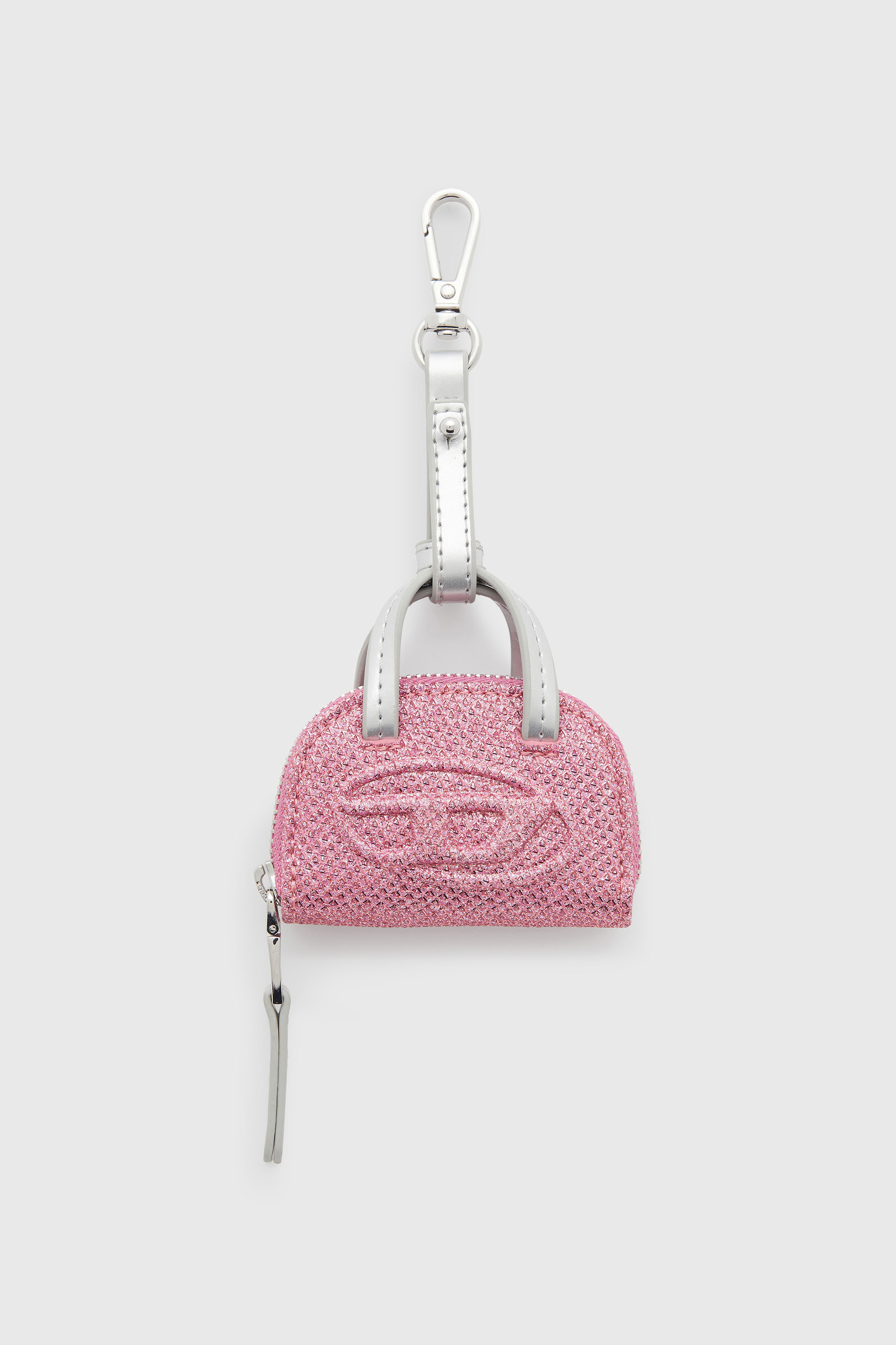 Diesel - 1DR DOME CHARMS, Woman's 1DR Dome - Charm in Lurex fabric in Pink - 1