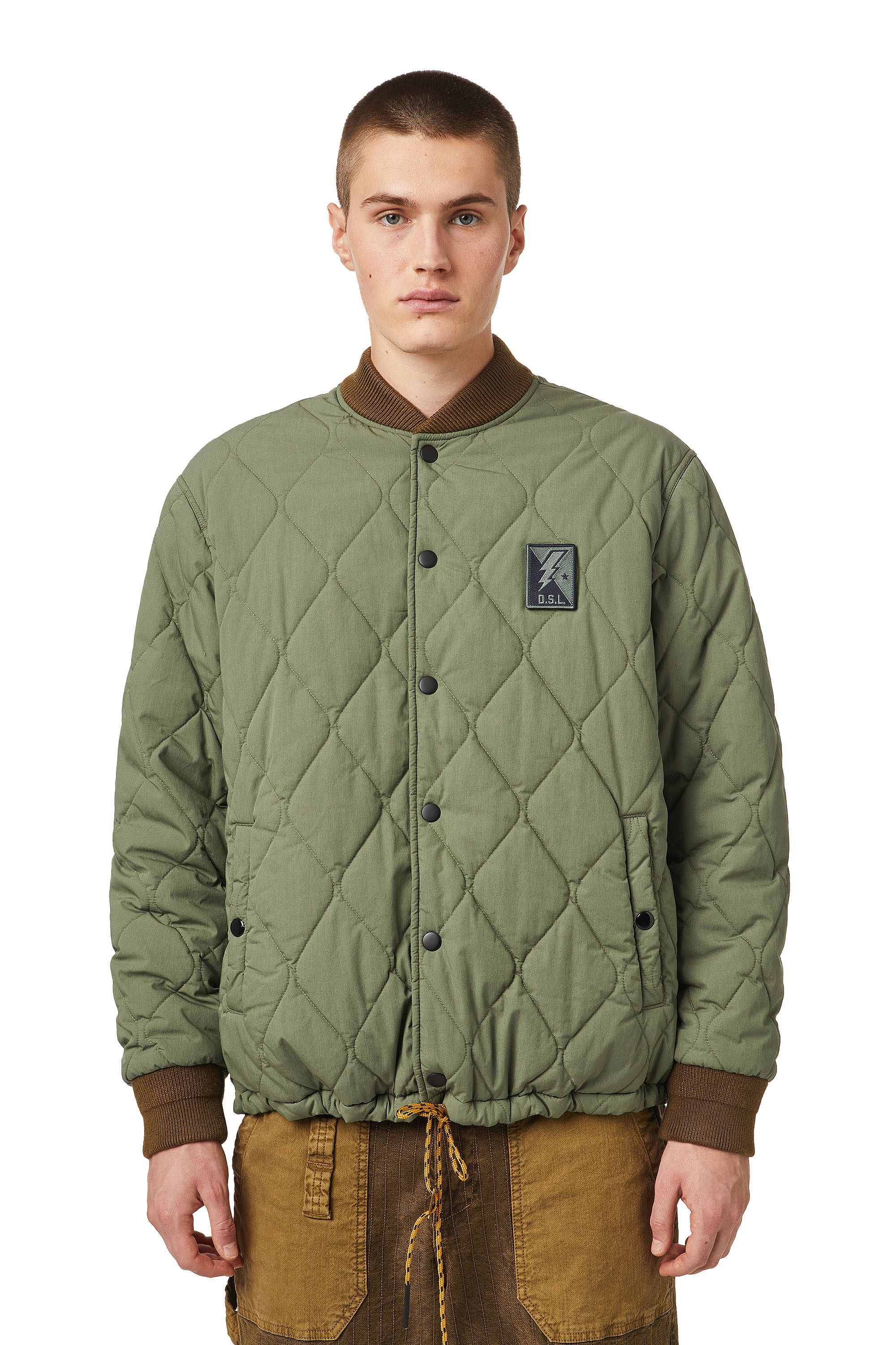 J-FOOT-BMB, Olive Green Diesel - J-FOOT-BMB, Olive Green - Jackets - Image 1