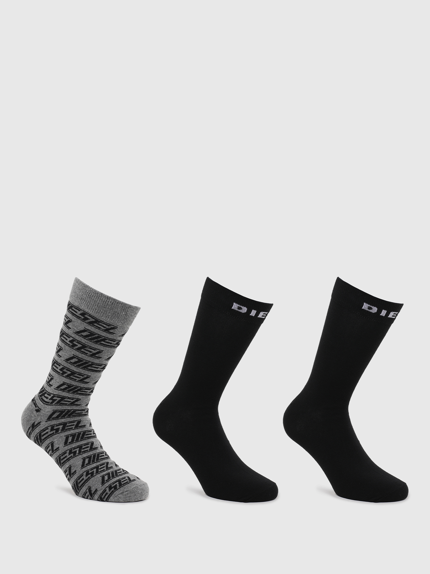 SKM-RAY-THREEPACK, Black/Grey - Socks