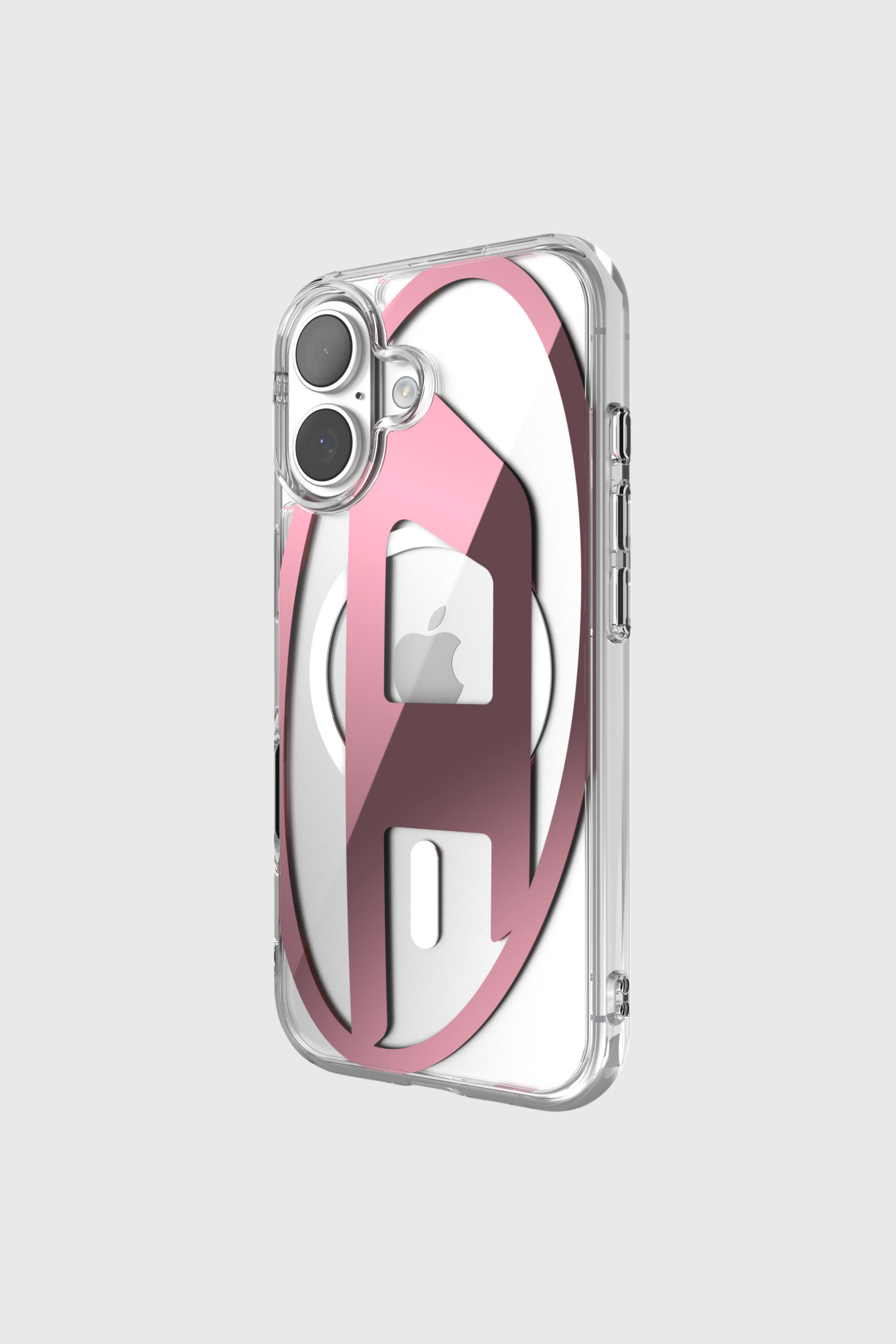 Women's Oval D metallic case with magsafe for iPhone 17 | Pink