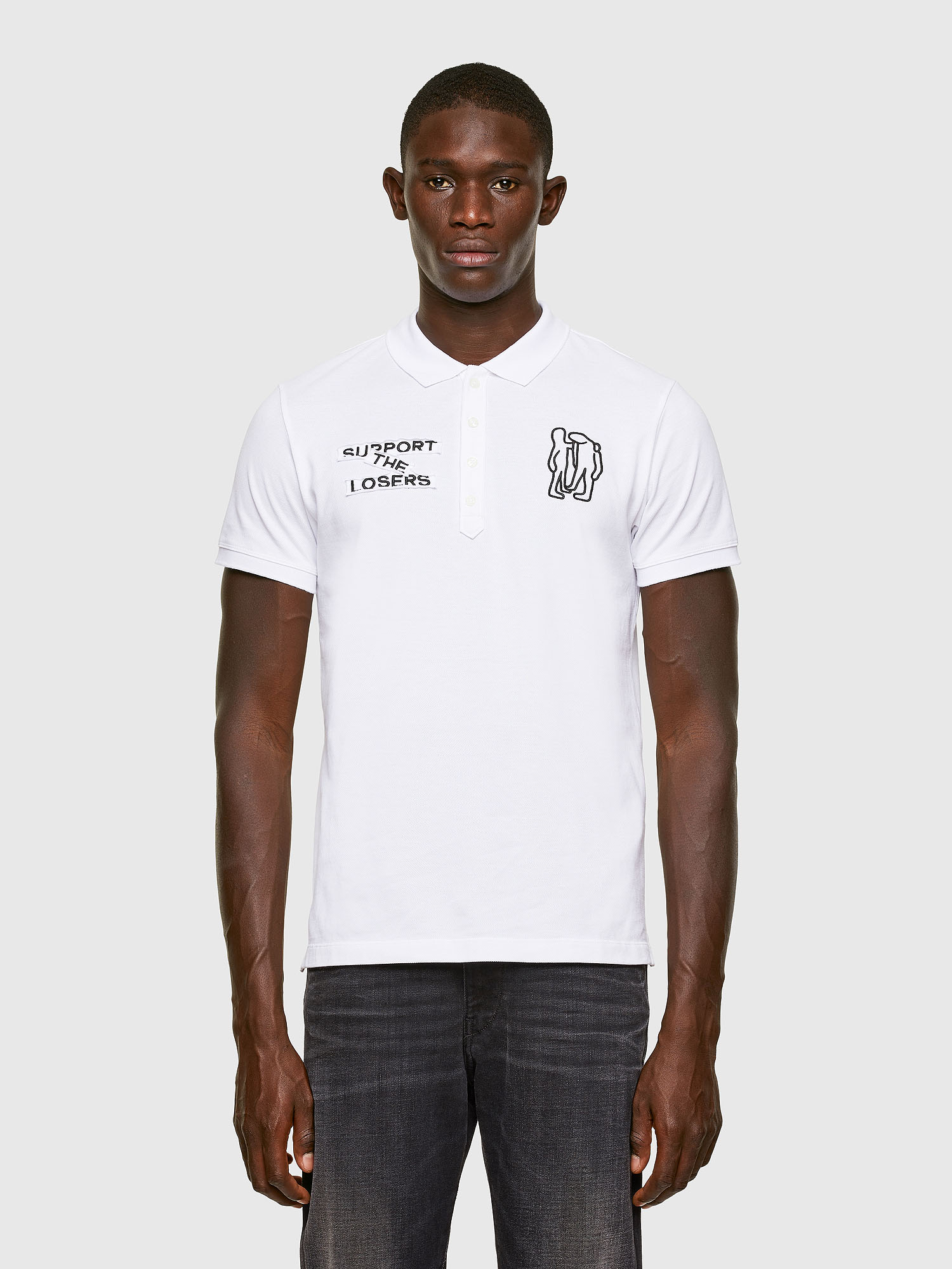 T-RANDY-YOKE-A3, White Diesel - T-RANDY-YOKE-A3, White - Polos - Image 1