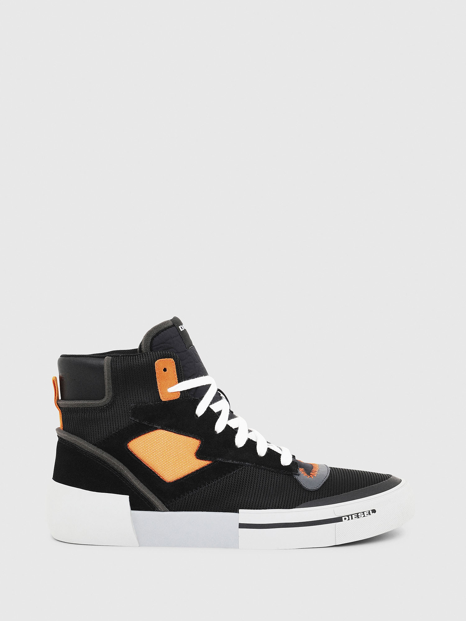 S-DESE MS, Black/Orange Diesel - S-DESE MS, Black/Orange - Sneakers - Image 1