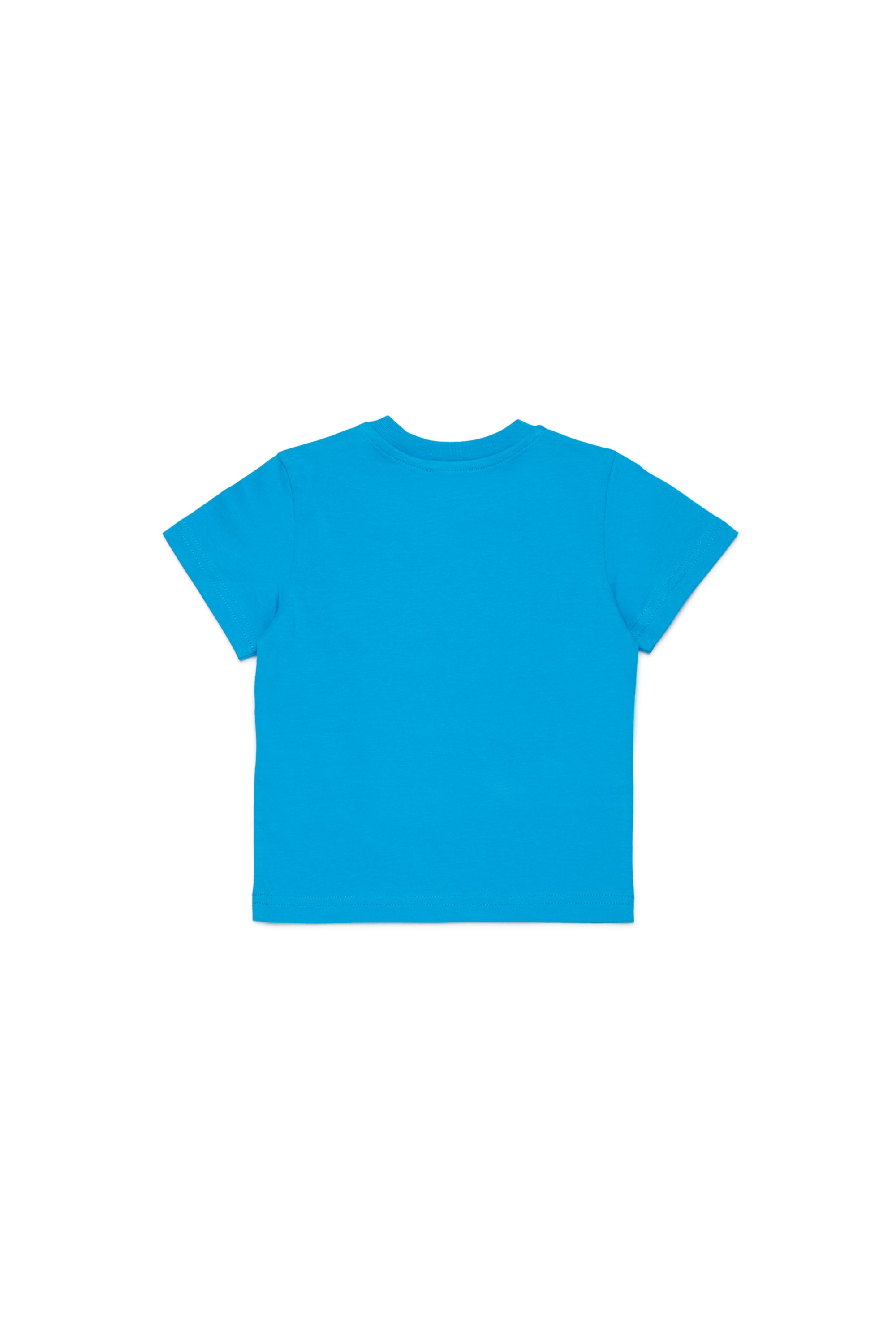 Diesel - TOLPYB, Unisex's Cotton T-shirt with logo in Blue - 2