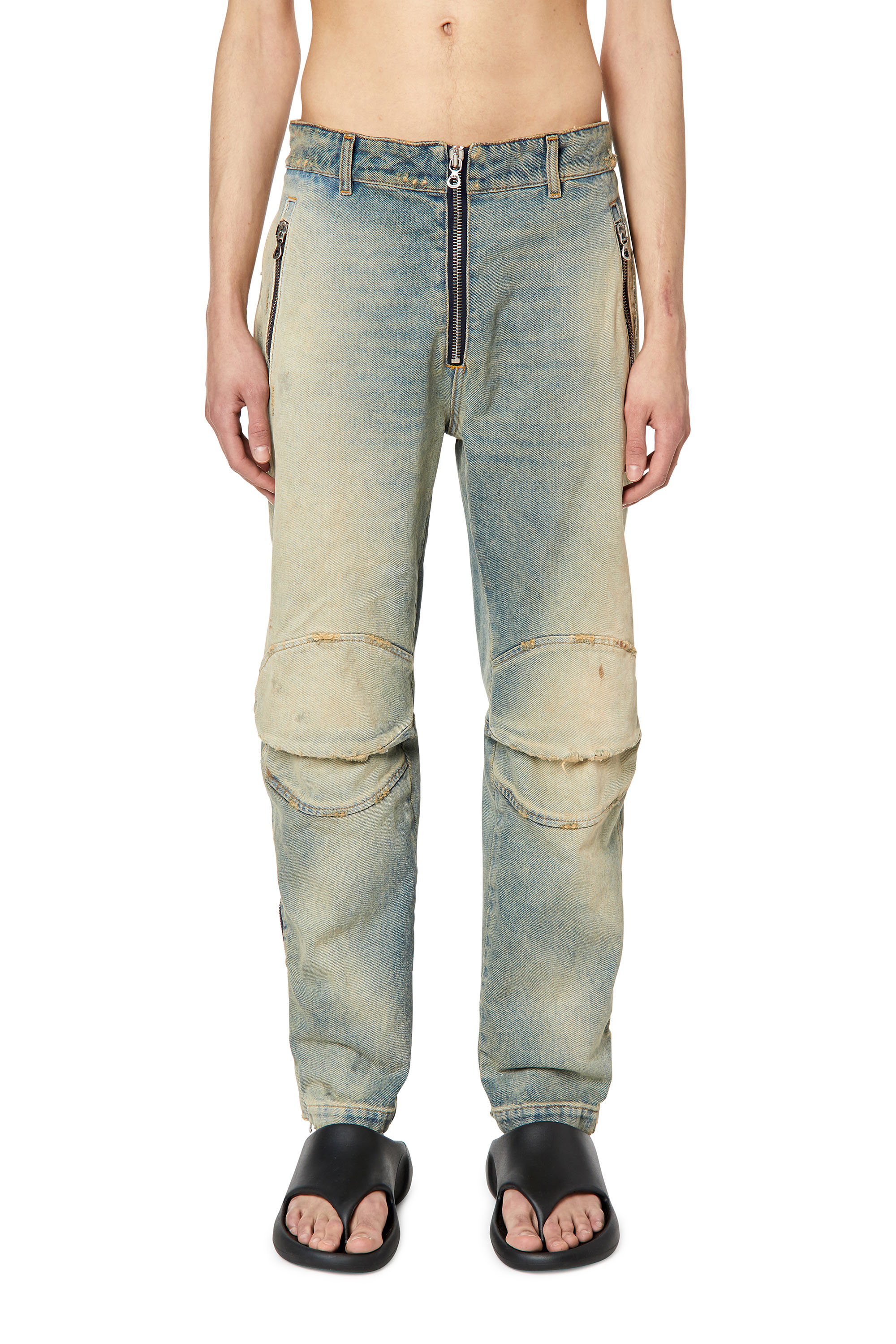 Diesel - D-Generate 0ENAV Straight Jeans, Light Blue - Image 1