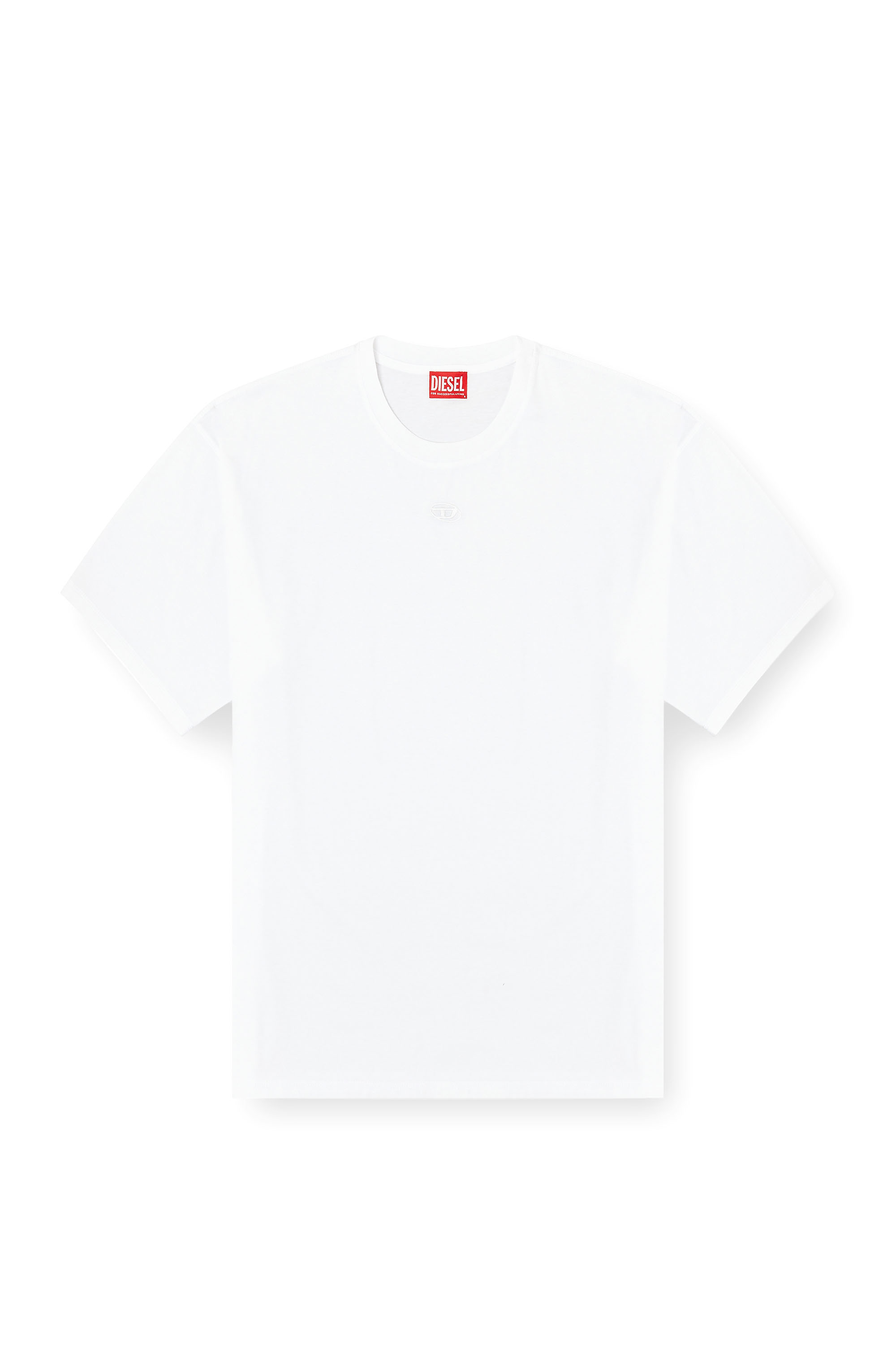 Diesel - T-LUCIEN-IHBI, Man's Relaxed T-shirt in organic cotton in White - 3