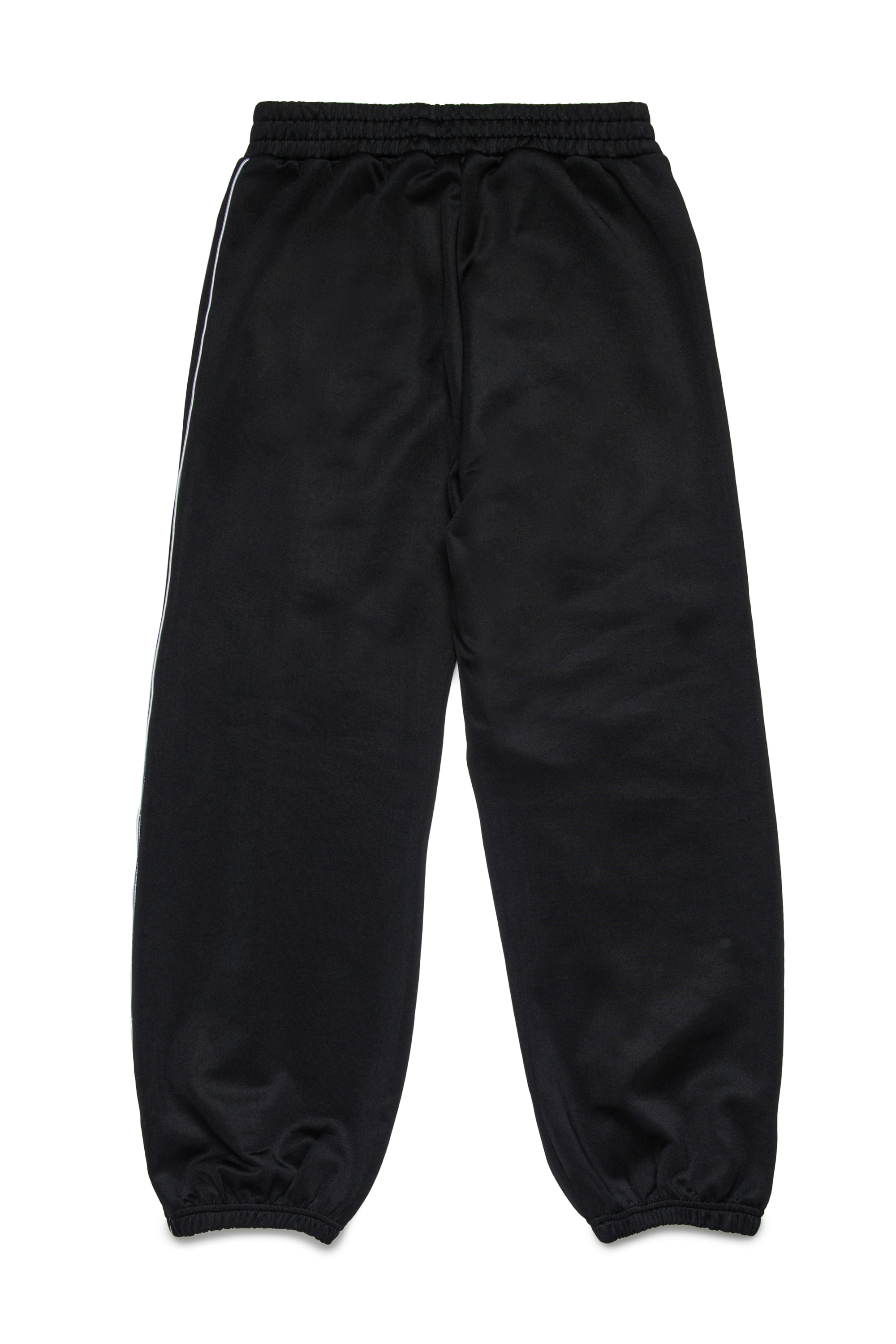 Diesel - PZAMPERD, Man's Cotton pants with side stripes in Black - 2