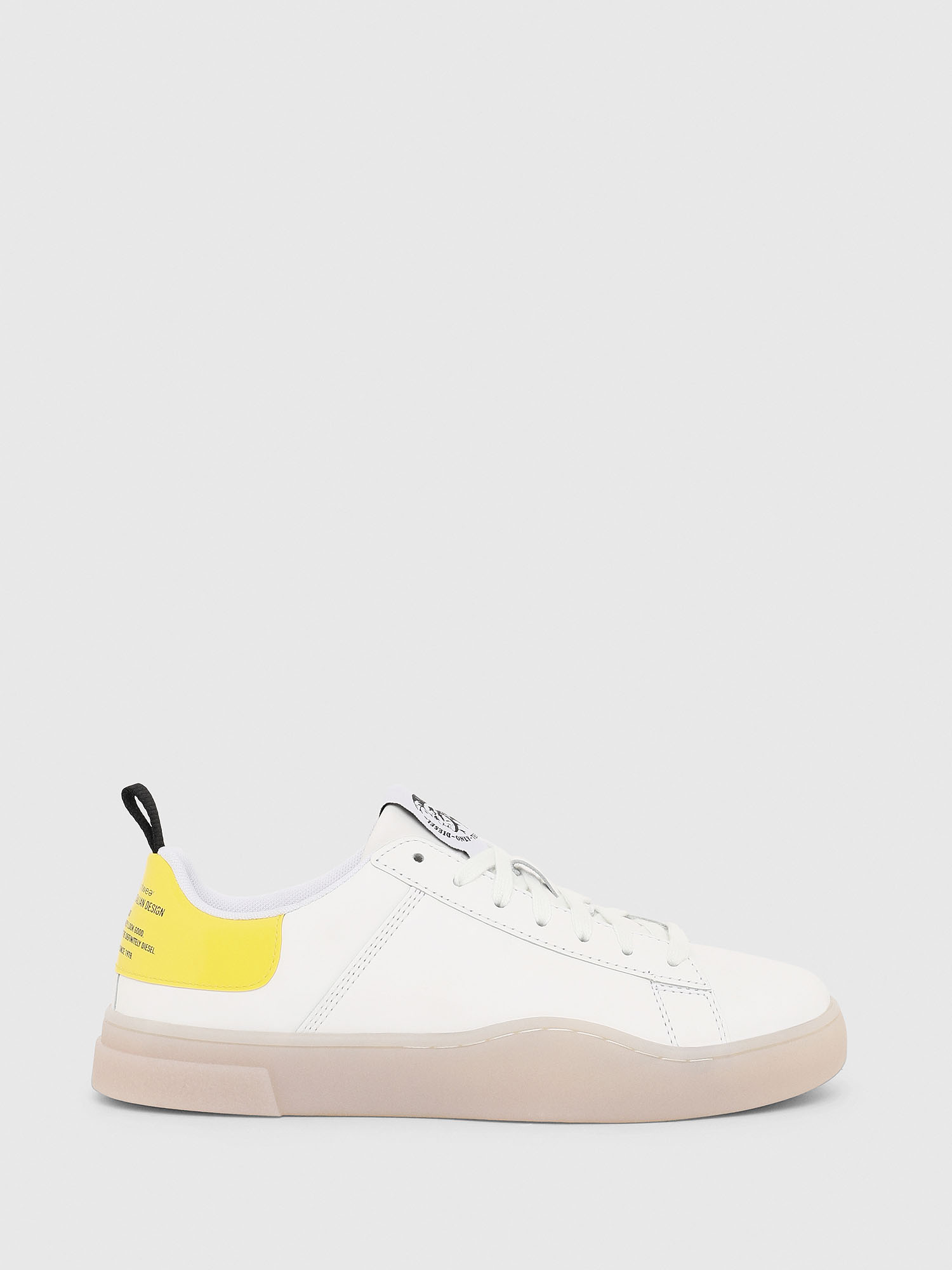 S-CLEVER LOW LACE W, White/Yellow Diesel - S-CLEVER LOW LACE W, White/Yellow - Sneakers - Image 1
