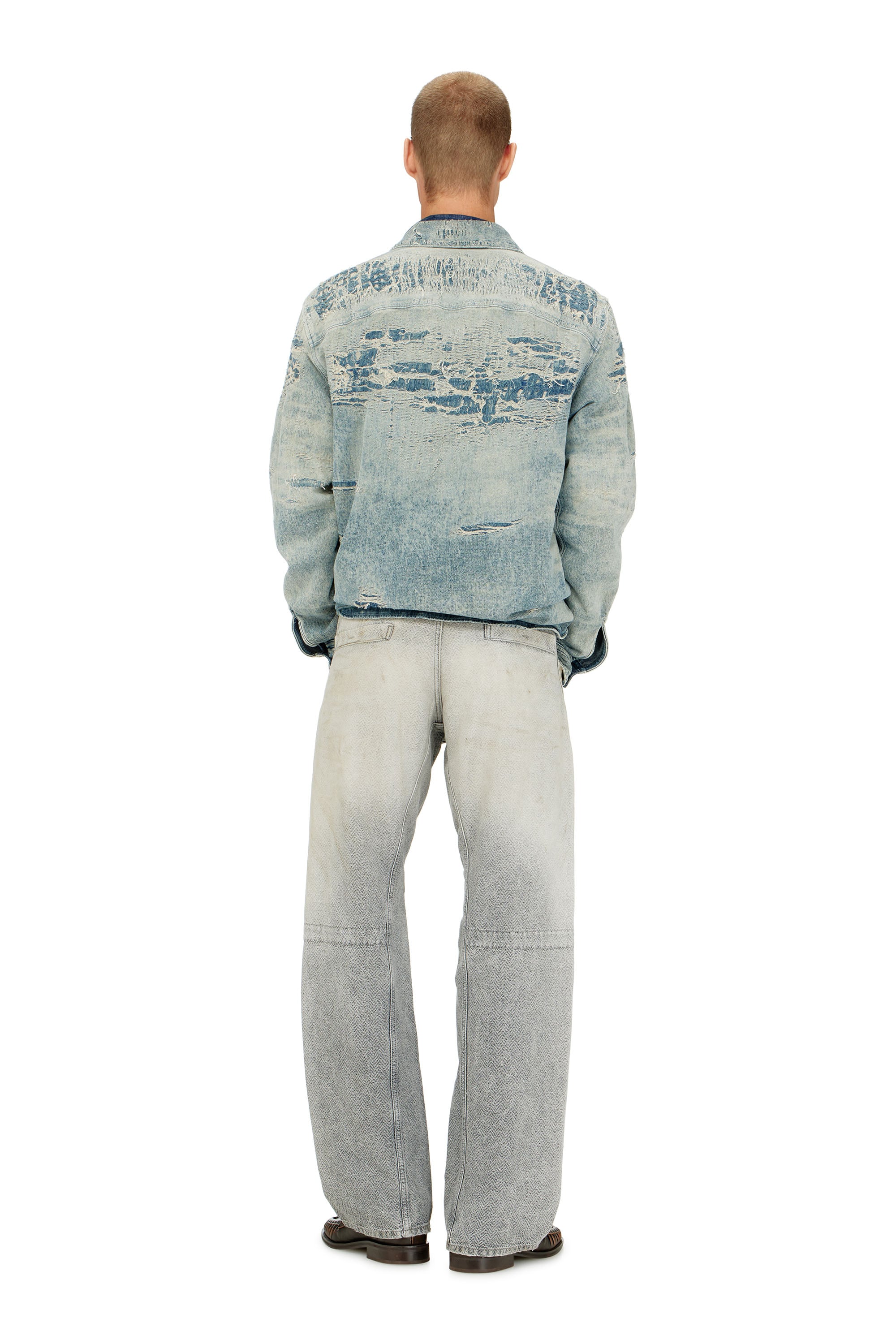 Diesel - Man's Relaxed Jeans D-Zeta 09Q11, Grey - 4