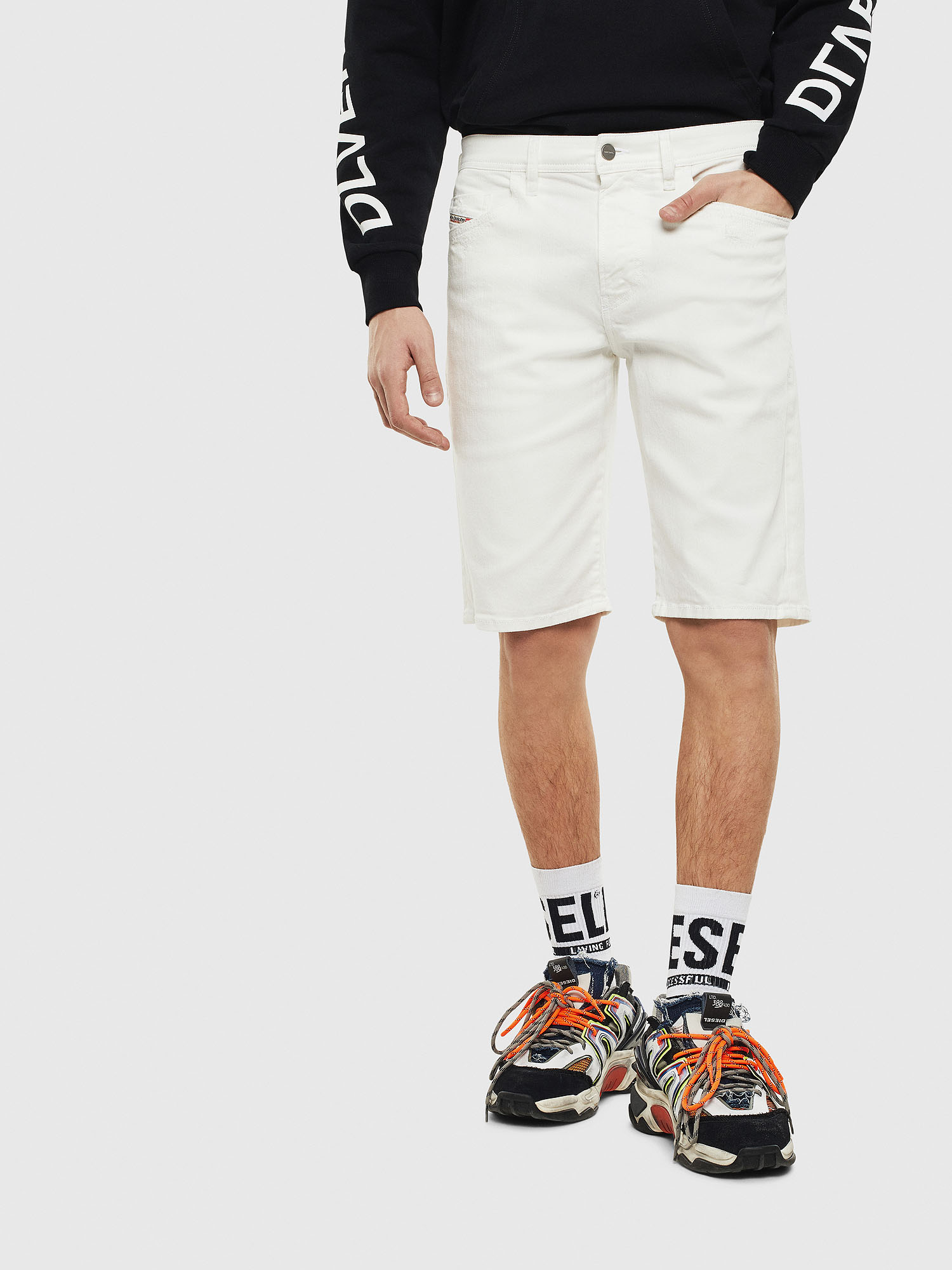 THOSHORT, White Diesel - THOSHORT, White - Shorts - Image 1