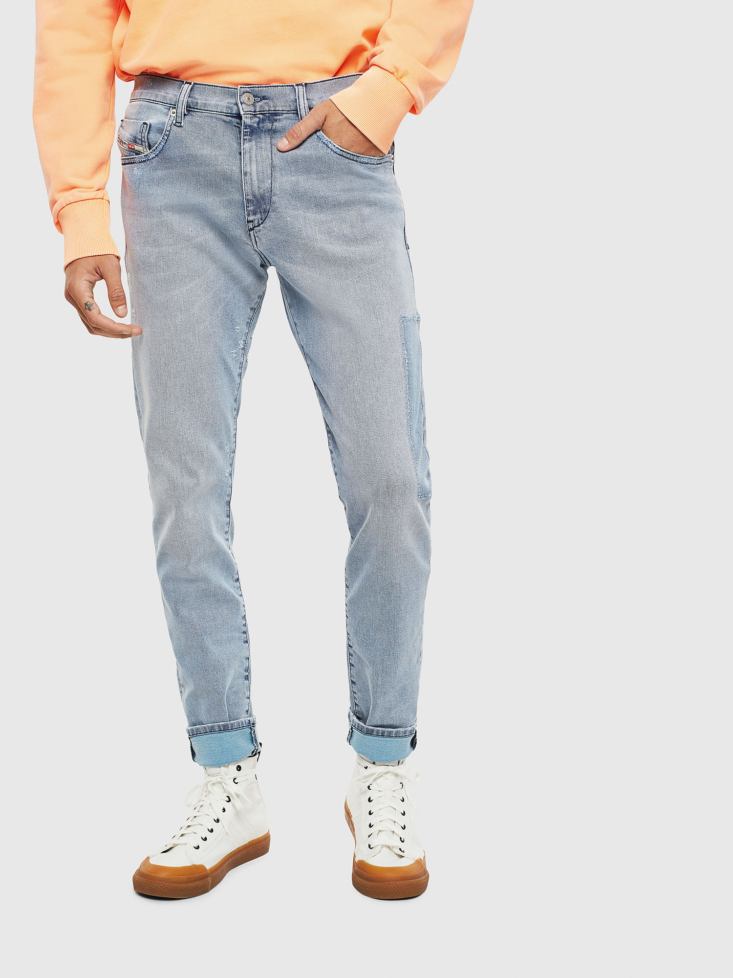D-Strukt 009BP, Light Blue Diesel - D-Strukt 009BP, Light Blue - Jeans - Image 1