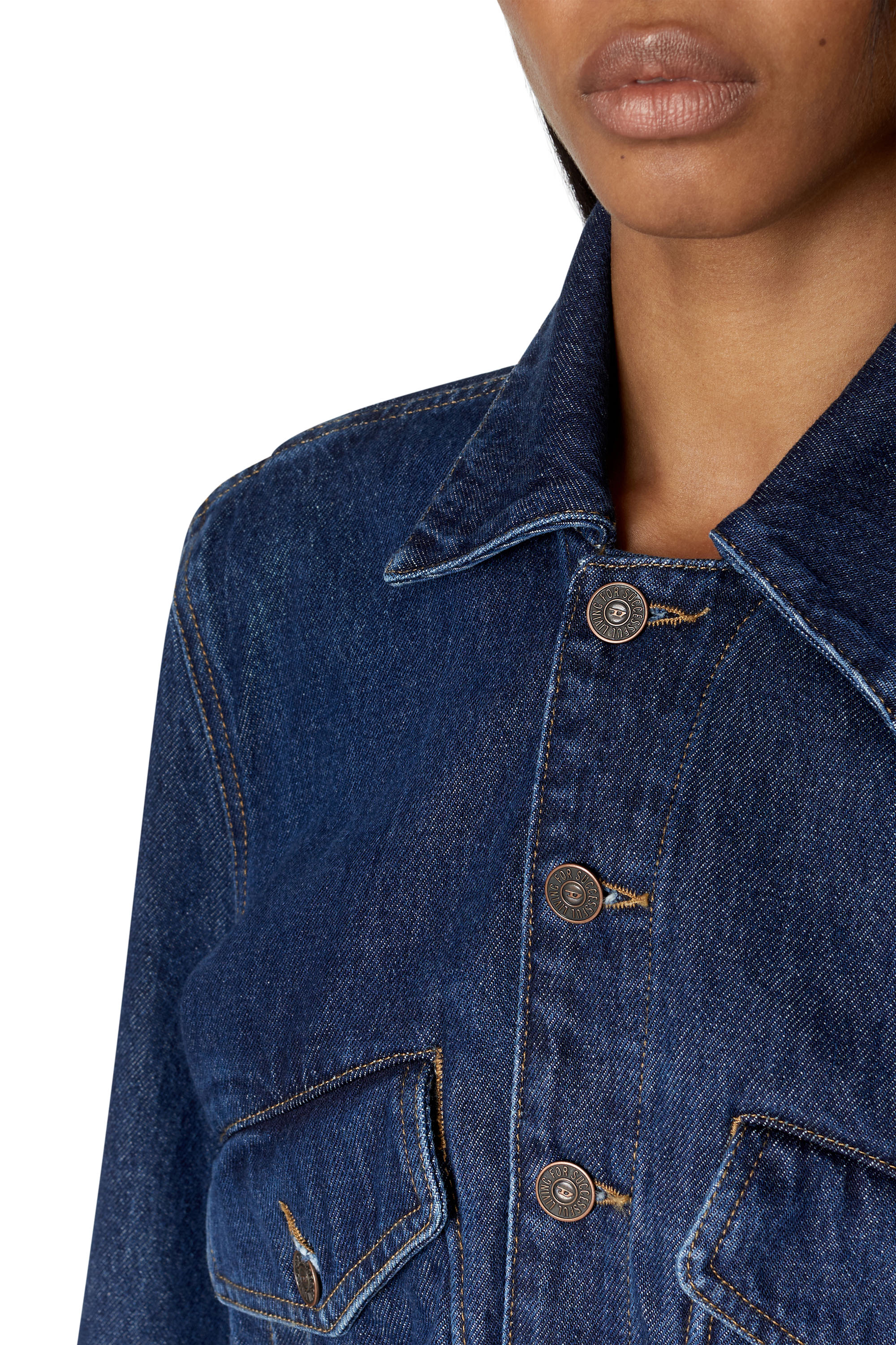 Diesel - DE-TRACY BOMBER JACKET, Dark Blue - Image 5