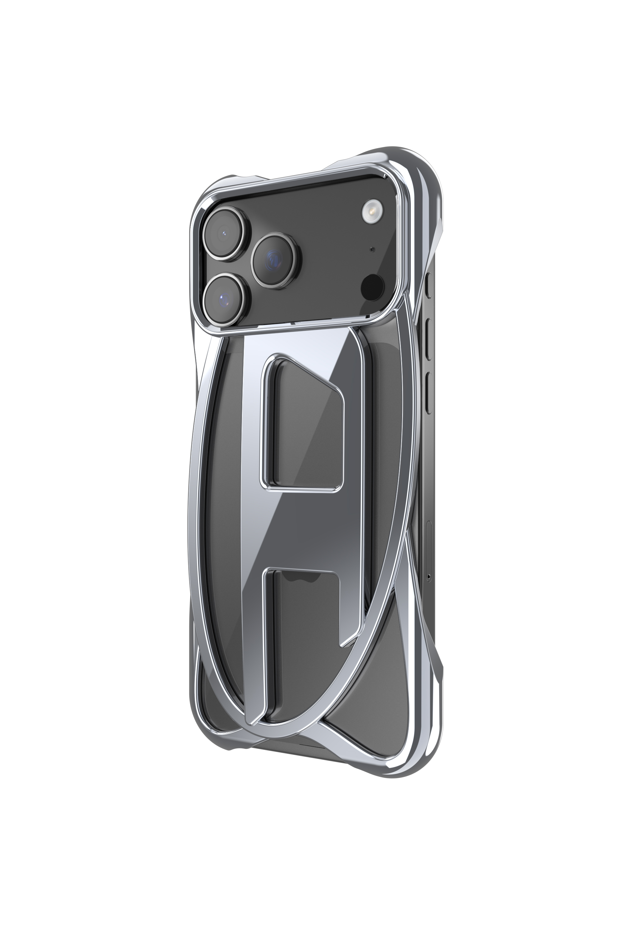 DIESEL CAGED D CASE iPhone 17 Air用 60444 D FRAME CASE IPHONE 17 AIR｜グレー｜ウィメンズ｜DIESEL