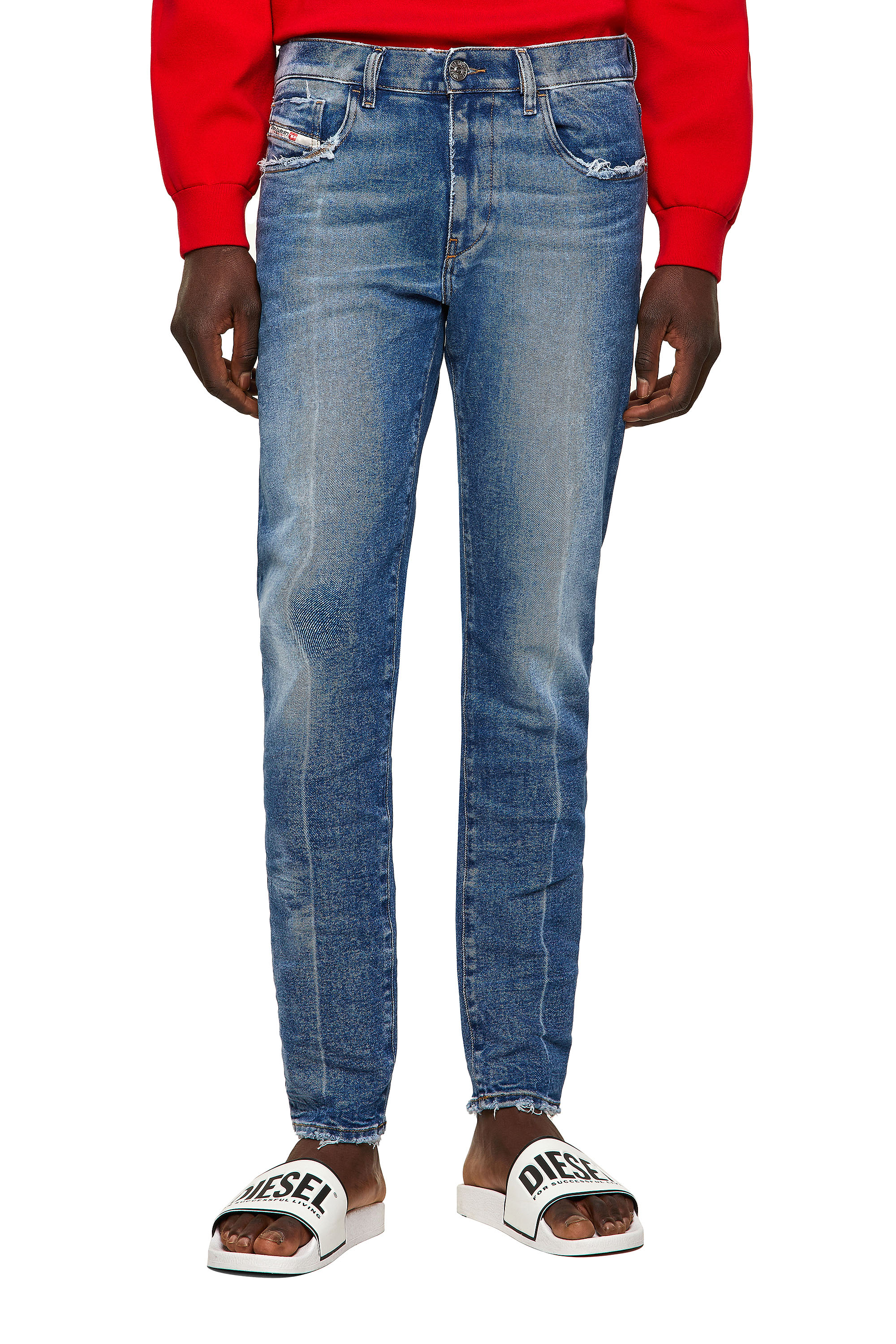 D-Strukt 09A26, Medium blue Diesel - D-Strukt 09A26, Medium blue - Jeans - Image 1