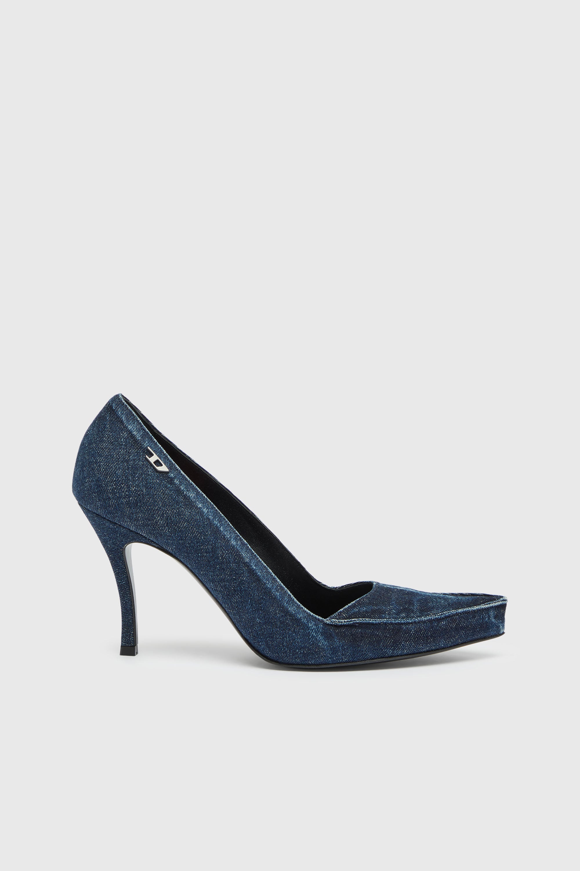 Diesel - D-LUCETTE-90-PUMP D, Woman's D-Lucette-Pumps in denim in Blue - 1