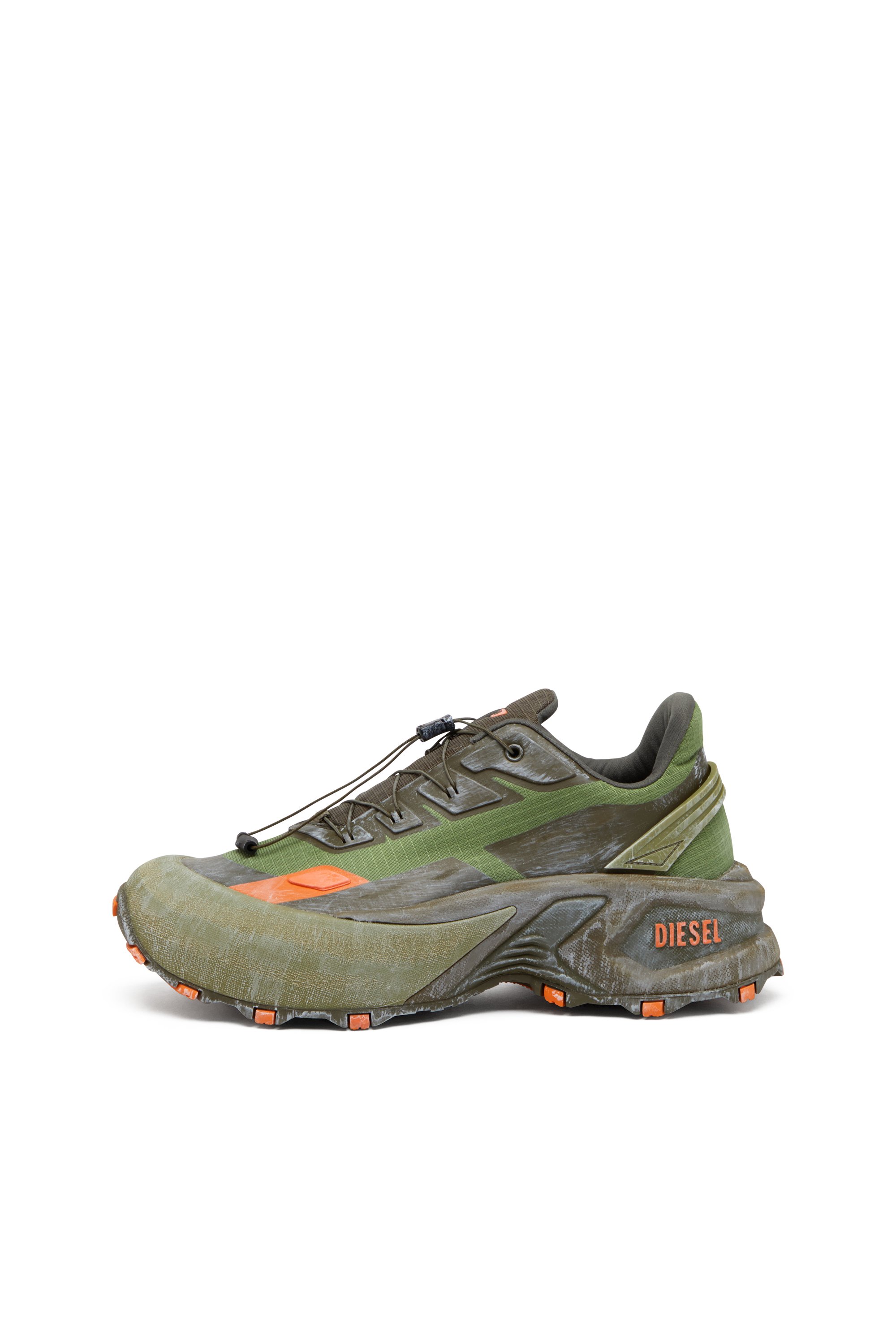 Diesel - D-CAGE RUNNER, Man's D-Cage Runner-Sneaker in Green/Orange - 7