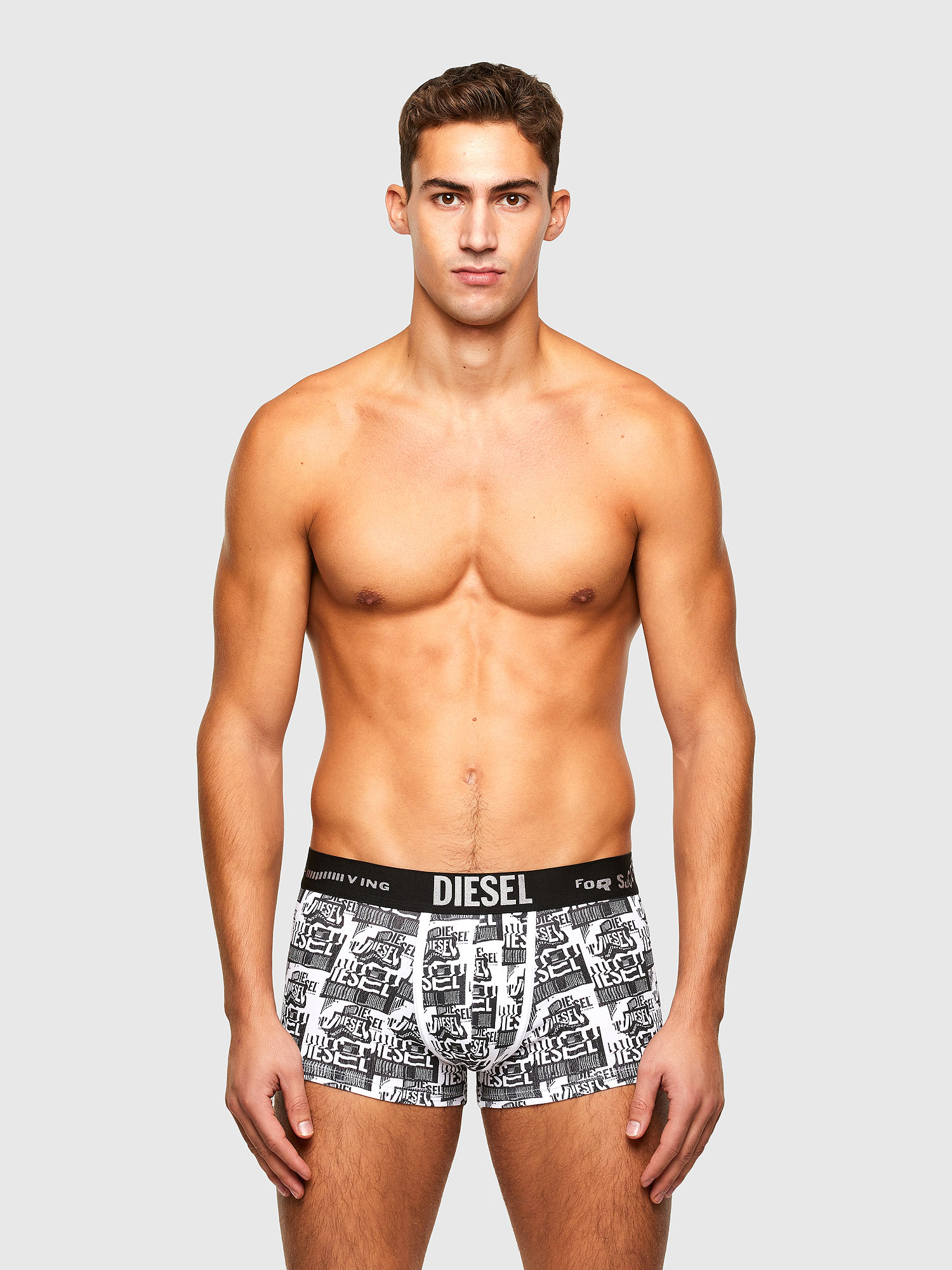 UMBX-DAMIEN, White/Black Diesel - UMBX-DAMIEN, White/Black - Trunks - Image 1