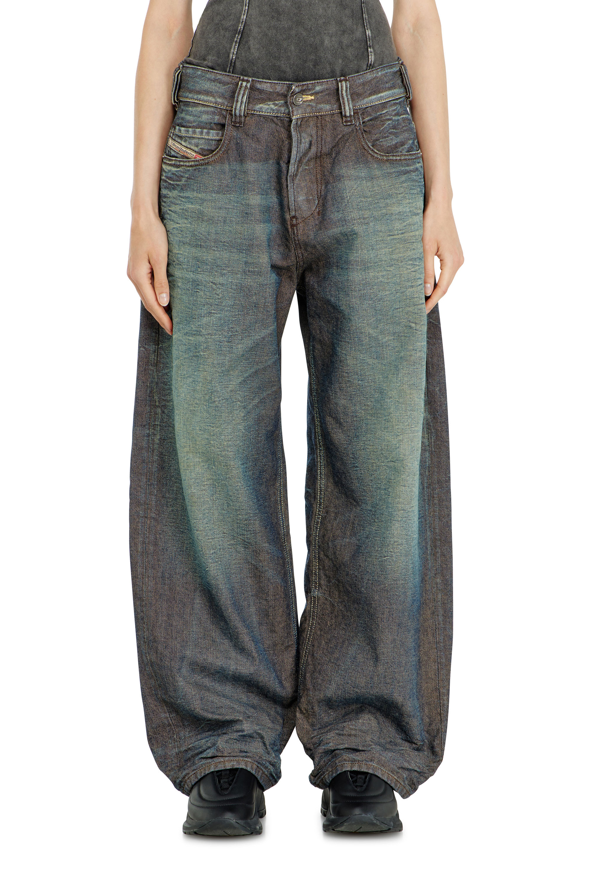 Diesel - Unisex's Relaxed Jeans 1997 D-Enim-M 007EM, Dark Blue - 1