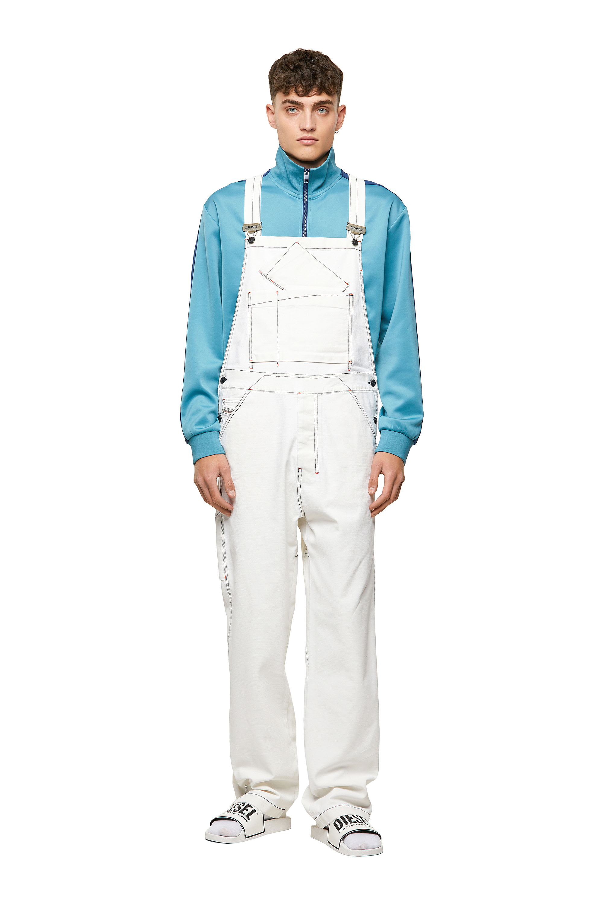D-FRAMU-SP, White Diesel - D-FRAMU-SP, White - Jumpsuits - Image 1