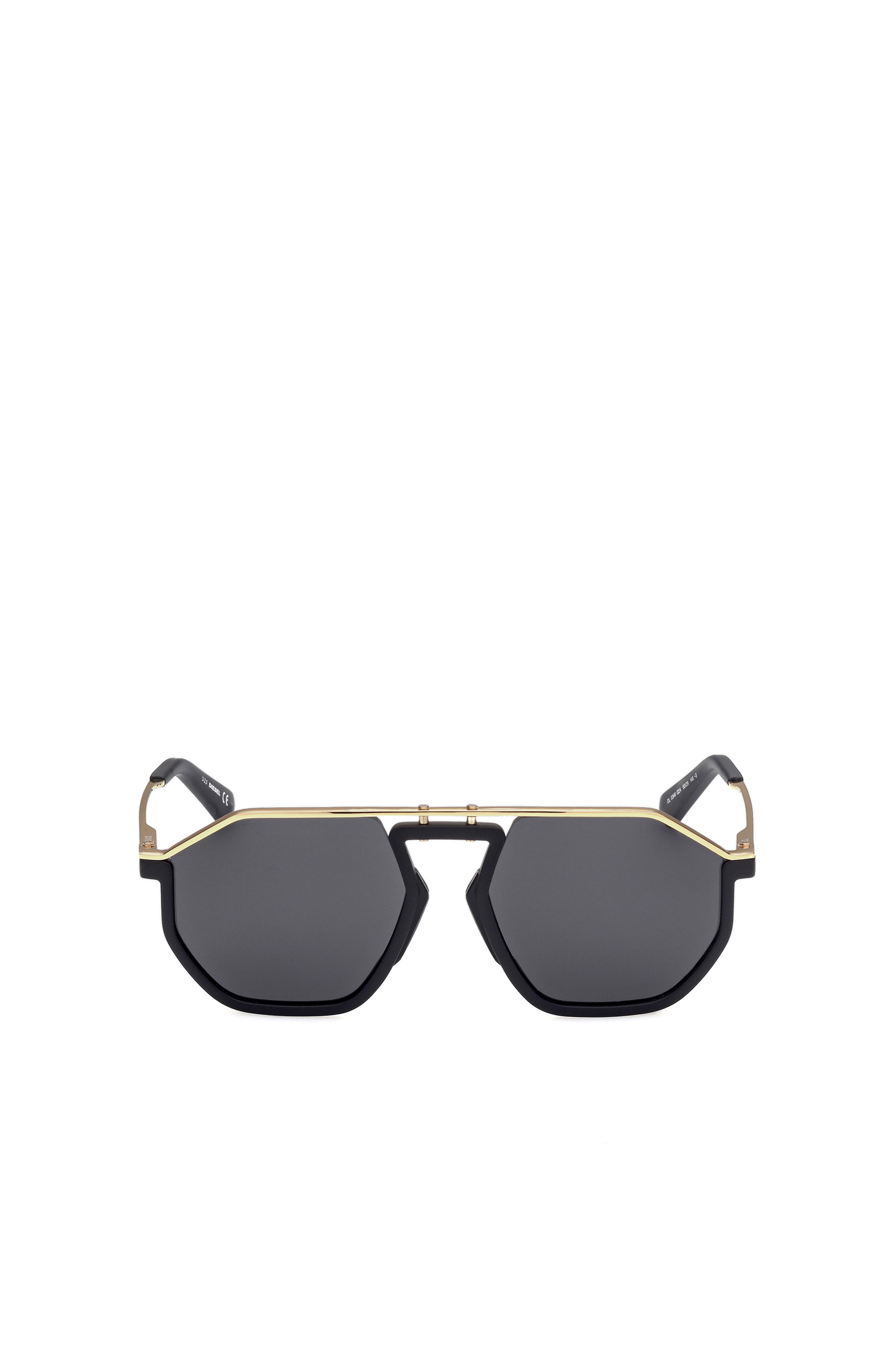DL0346, Black/Gold Diesel - DL0346, Black/Gold - Sunglasses - Image 1