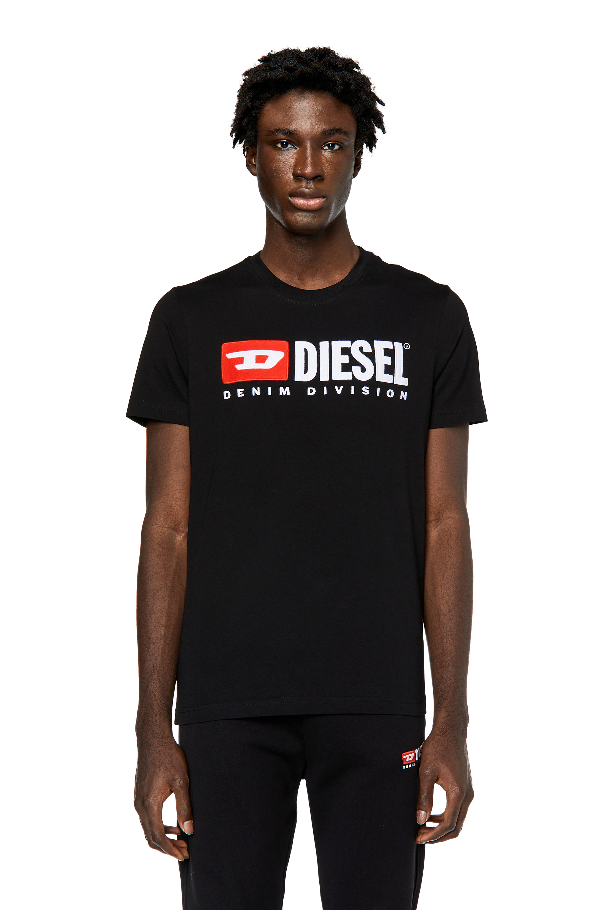 Men's graphic T-shirt with chalk-effect print | Diesel